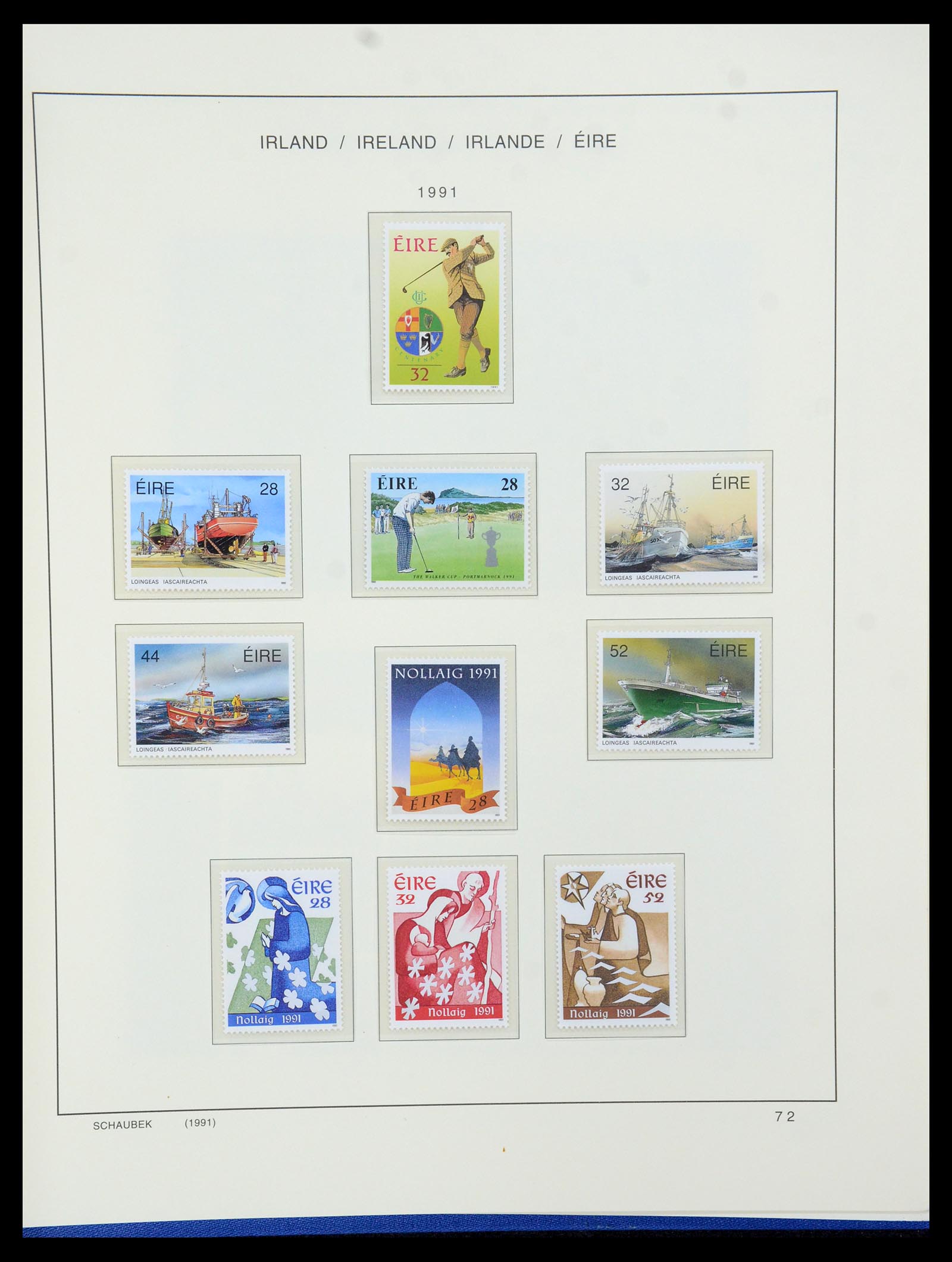 35607 102 - Postzegelverzameling 35607 Ierland 1922-1991.