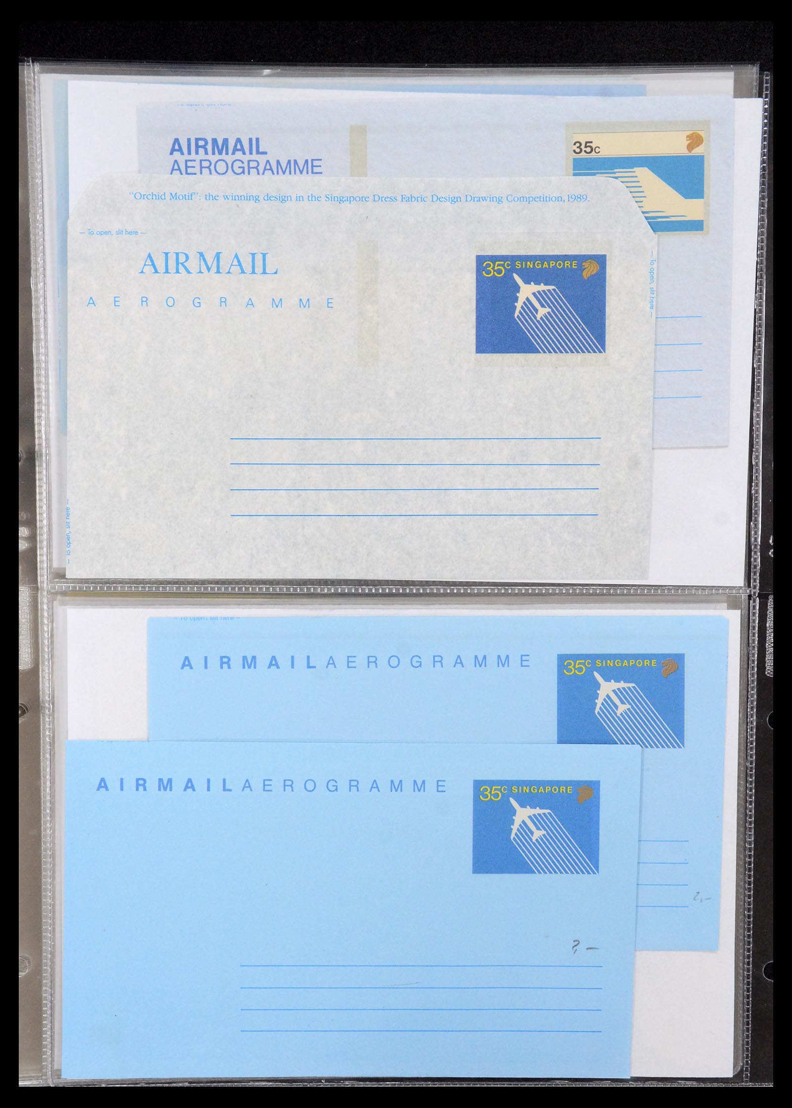 35608 008 - Stamp Collection 35608 Air letter sheets.