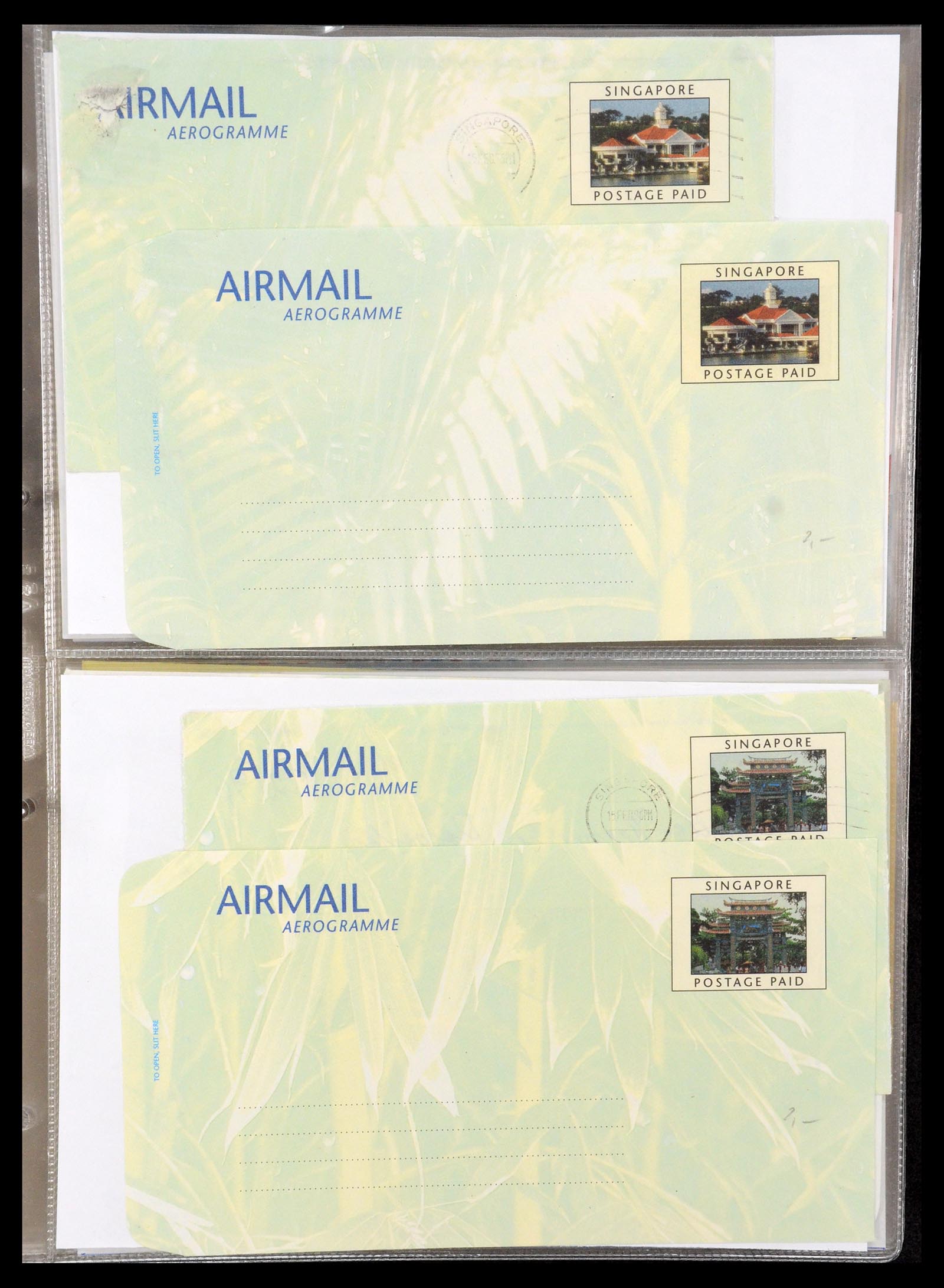 35608 011 - Postzegelverzameling 35608 Luchtpost brieven.