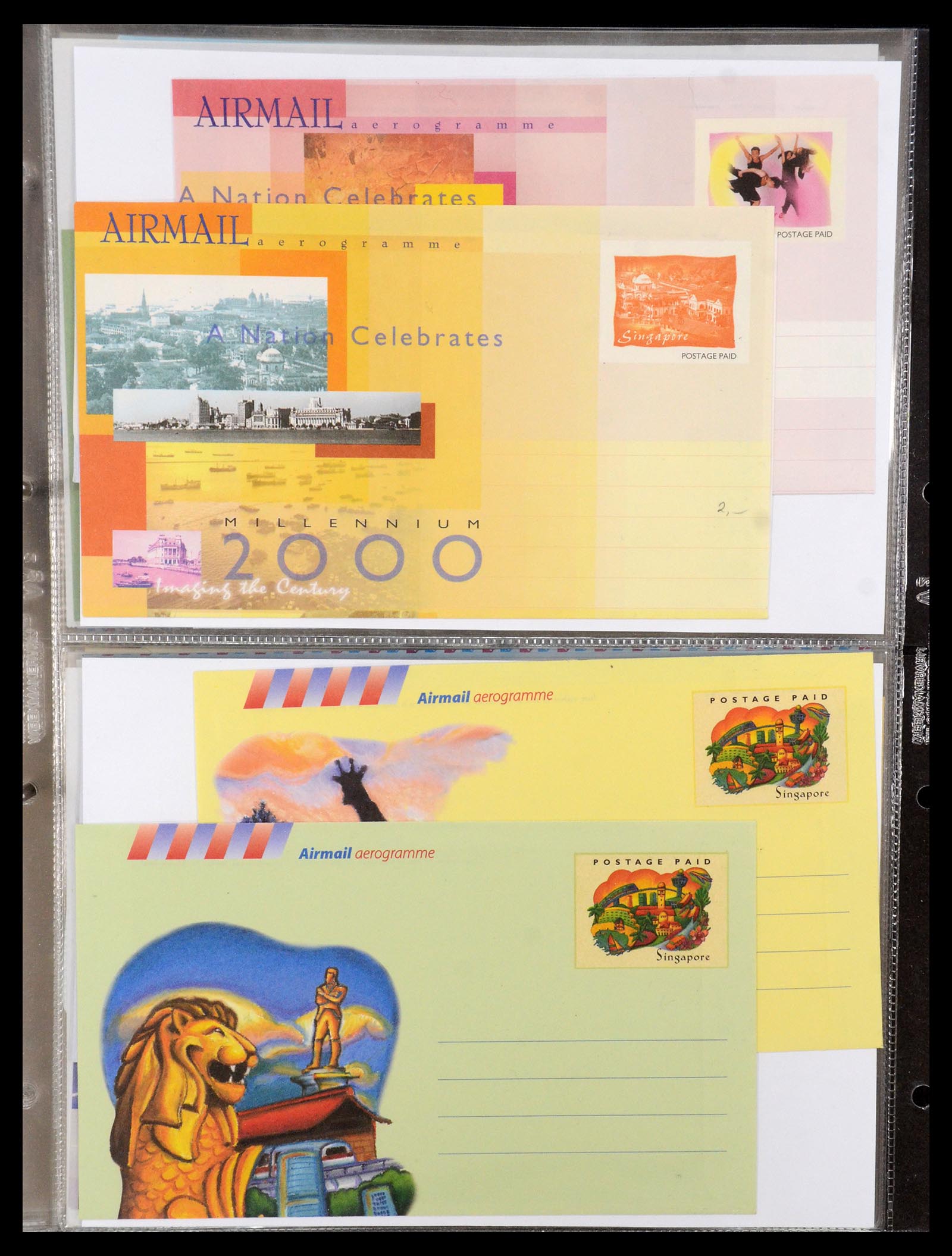35608 016 - Postzegelverzameling 35608 Luchtpost brieven.