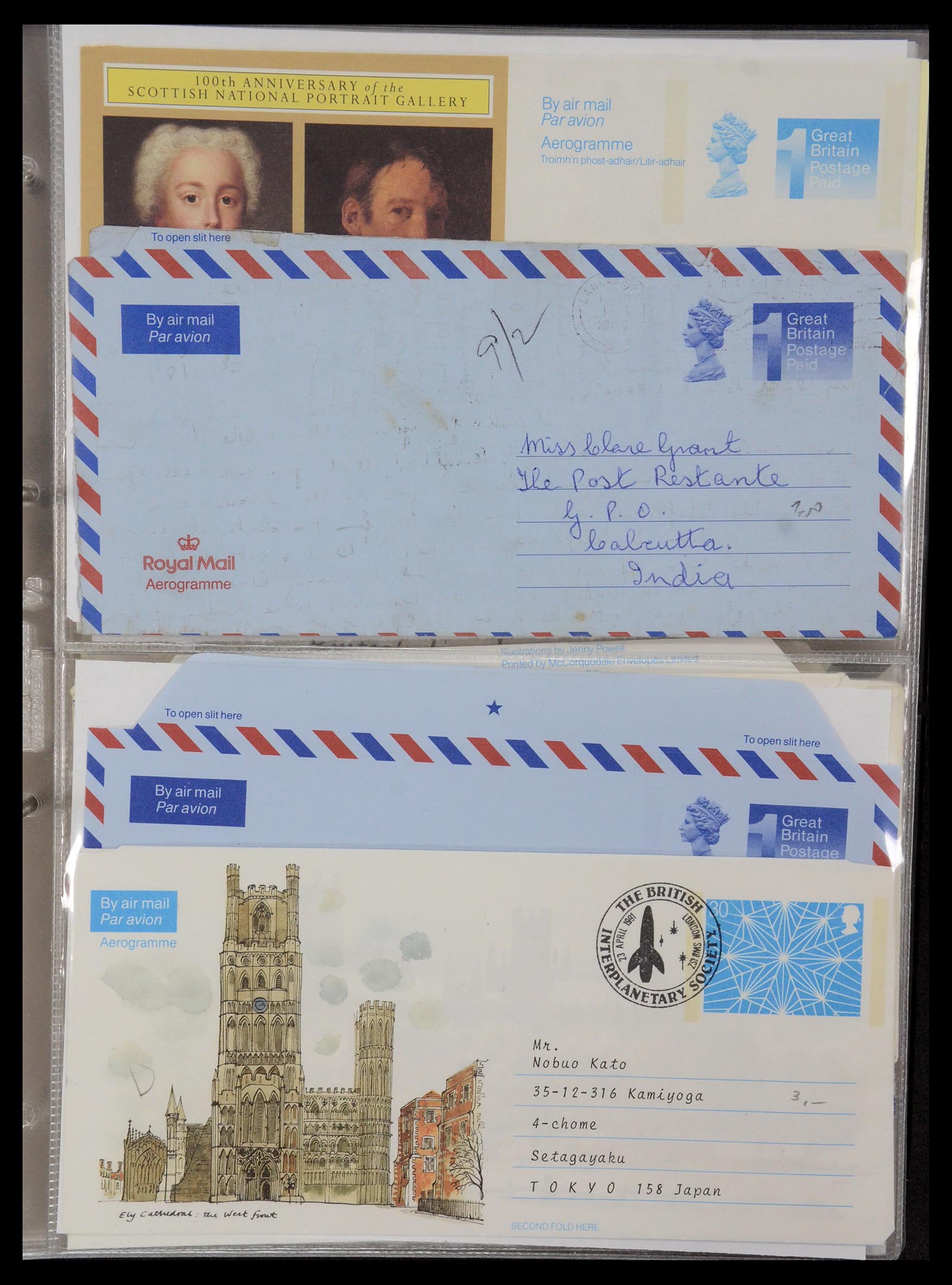 35608 023 - Postzegelverzameling 35608 Luchtpost brieven.