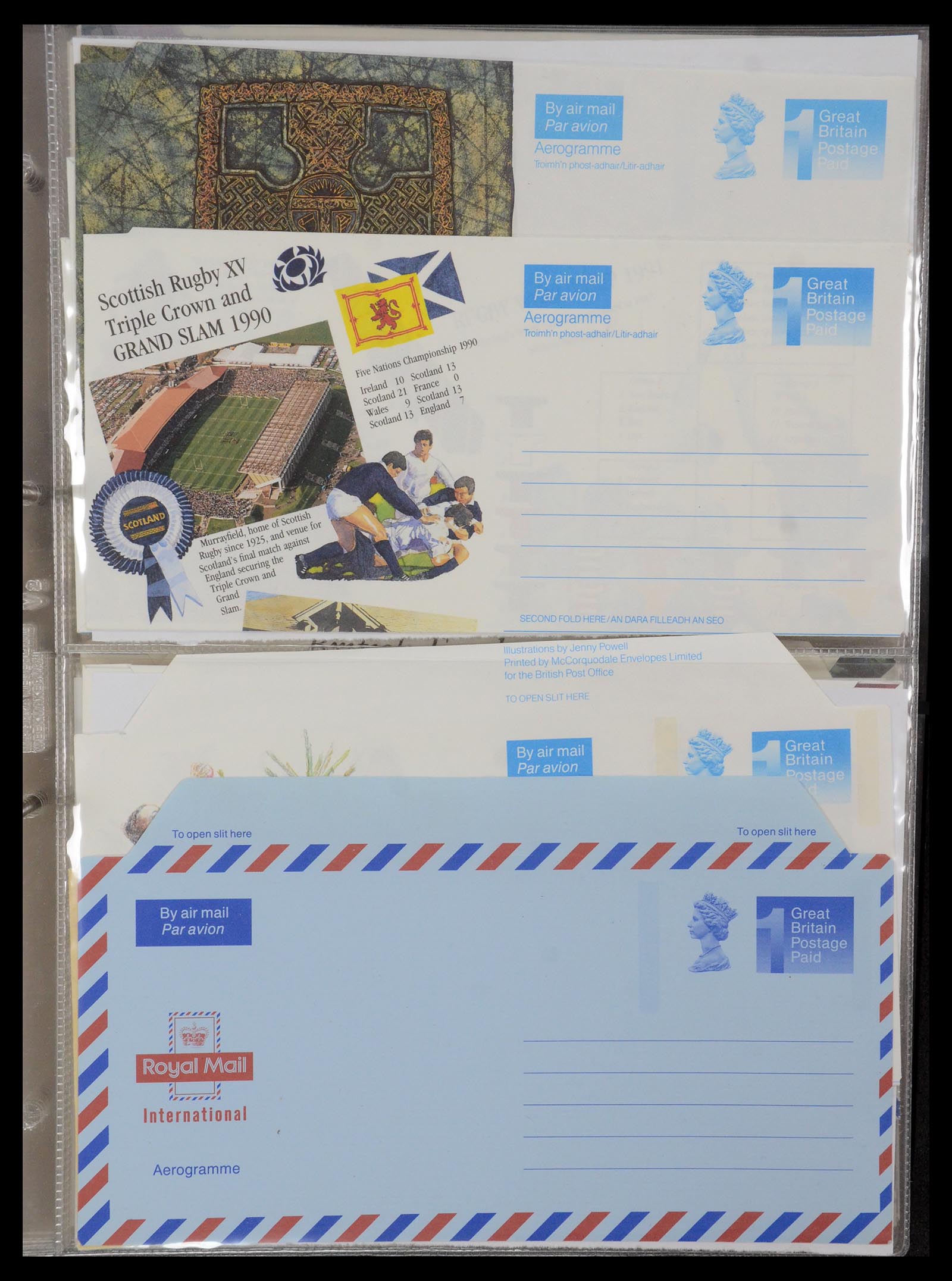 35608 025 - Postzegelverzameling 35608 Luchtpost brieven.