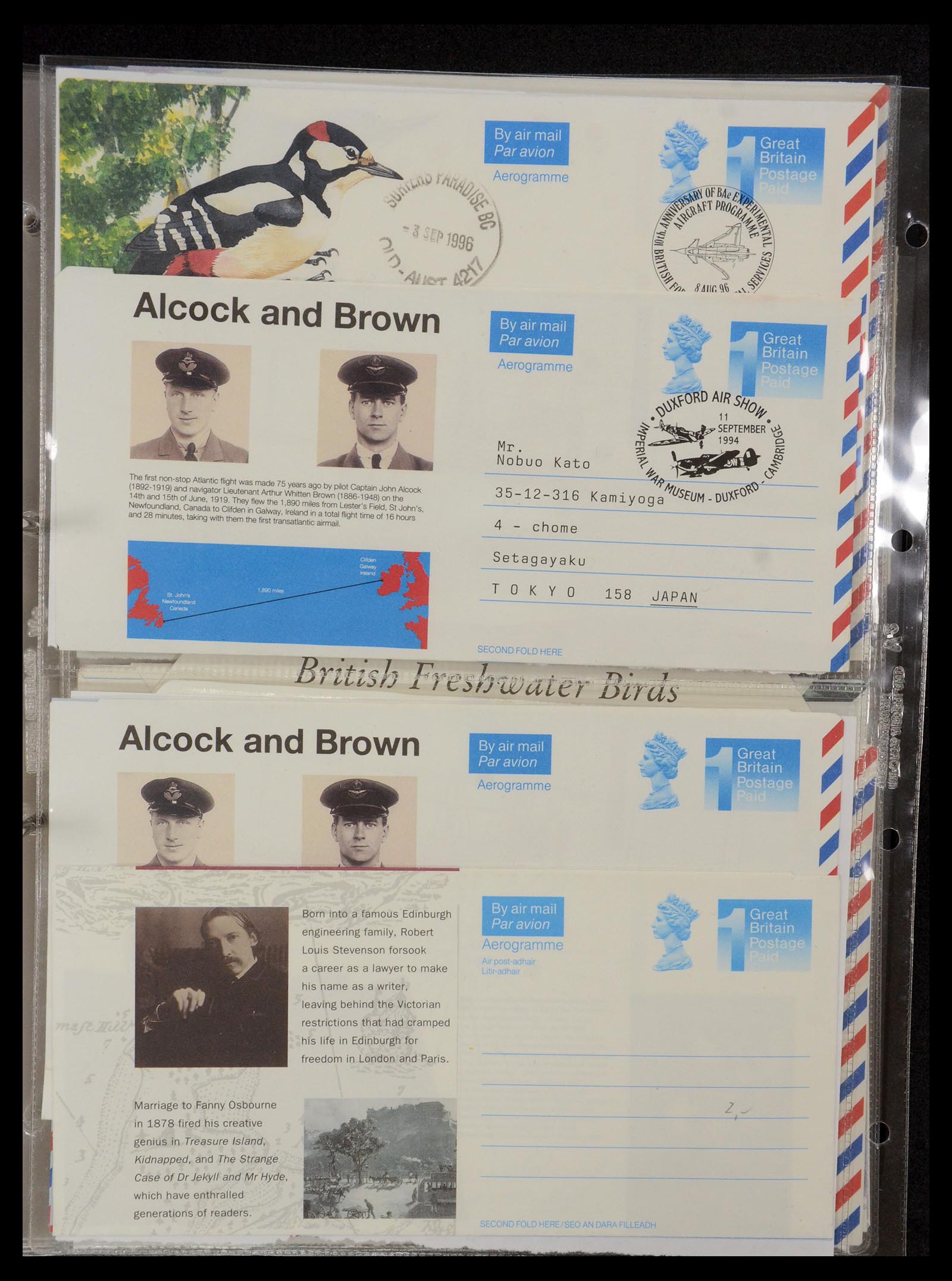35608 028 - Postzegelverzameling 35608 Luchtpost brieven.