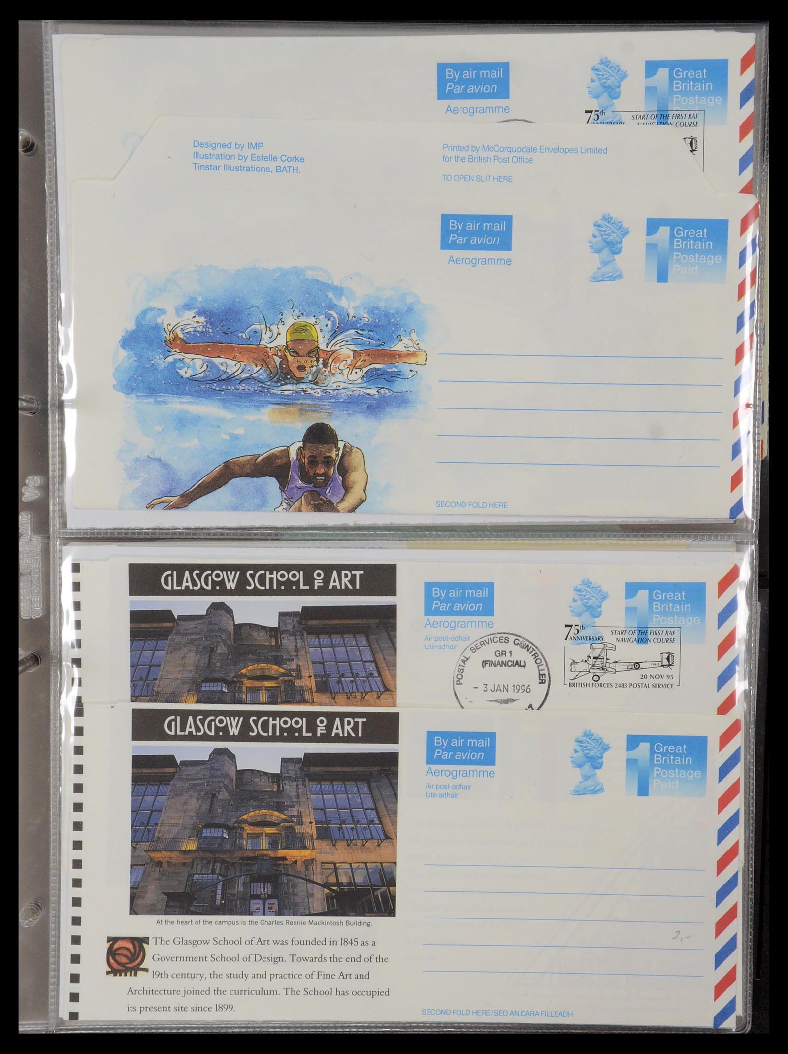 35608 031 - Postzegelverzameling 35608 Luchtpost brieven.