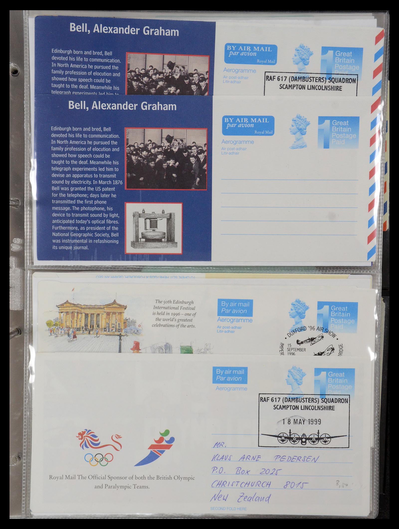 35608 033 - Postzegelverzameling 35608 Luchtpost brieven.