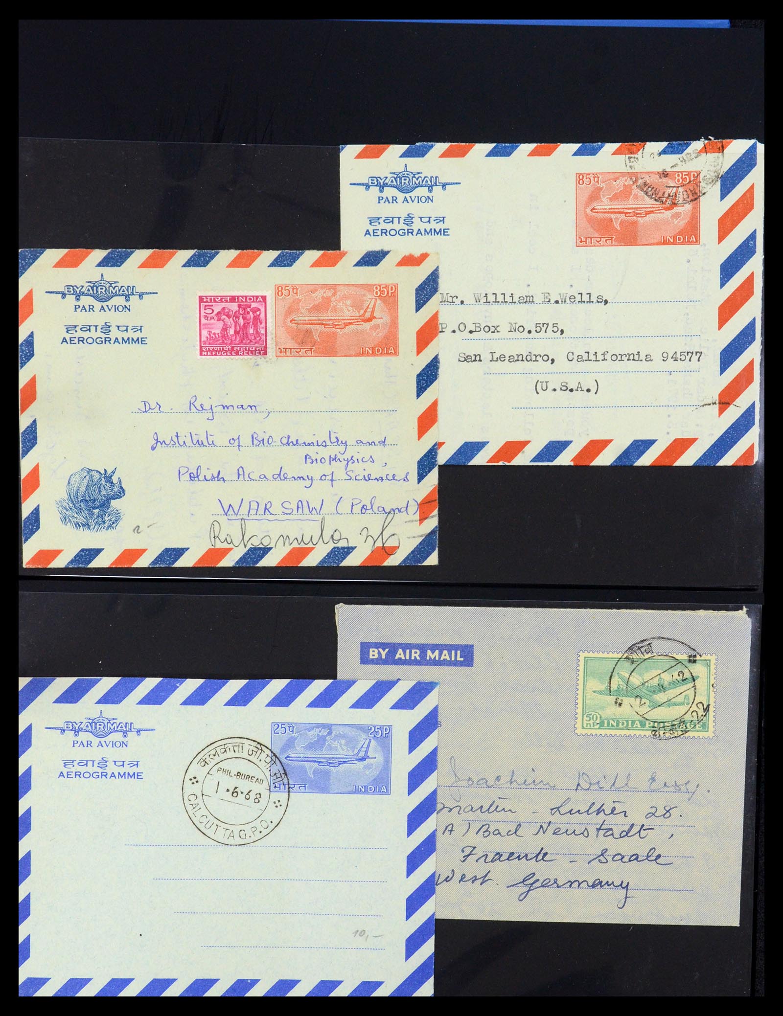 35608 059 - Postzegelverzameling 35608 Luchtpost brieven.