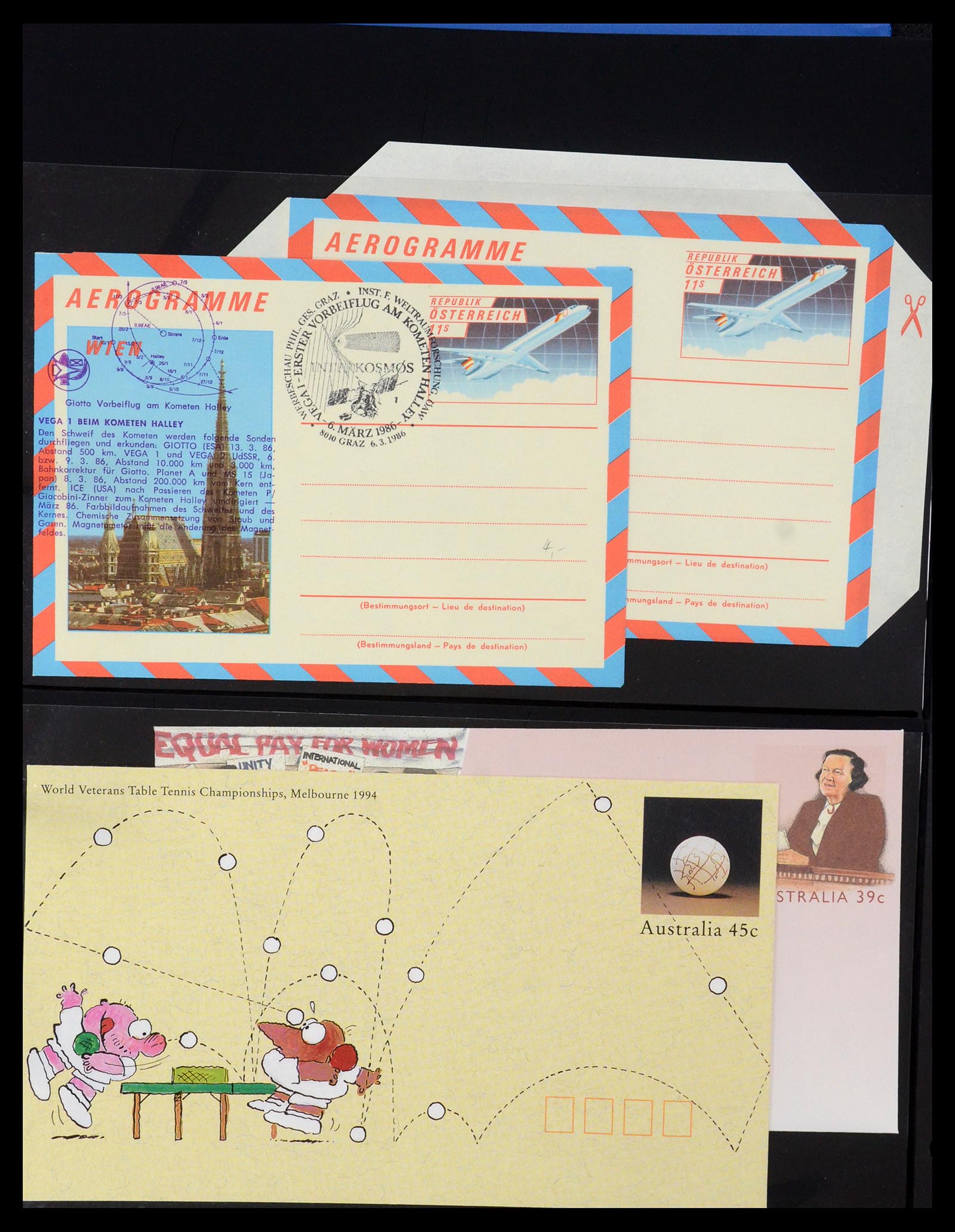 35608 064 - Postzegelverzameling 35608 Luchtpost brieven.