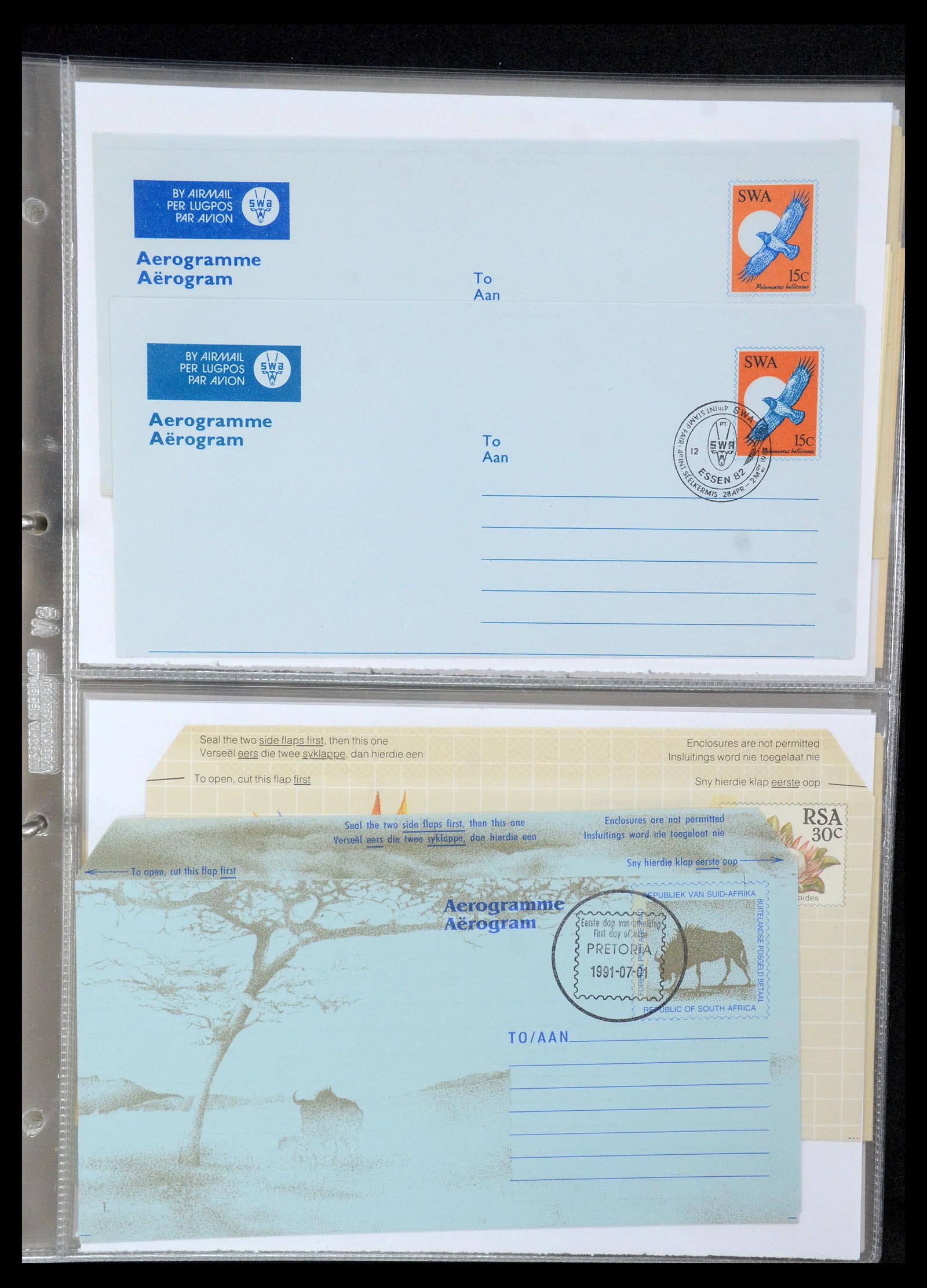 35608 085 - Postzegelverzameling 35608 Luchtpost brieven.