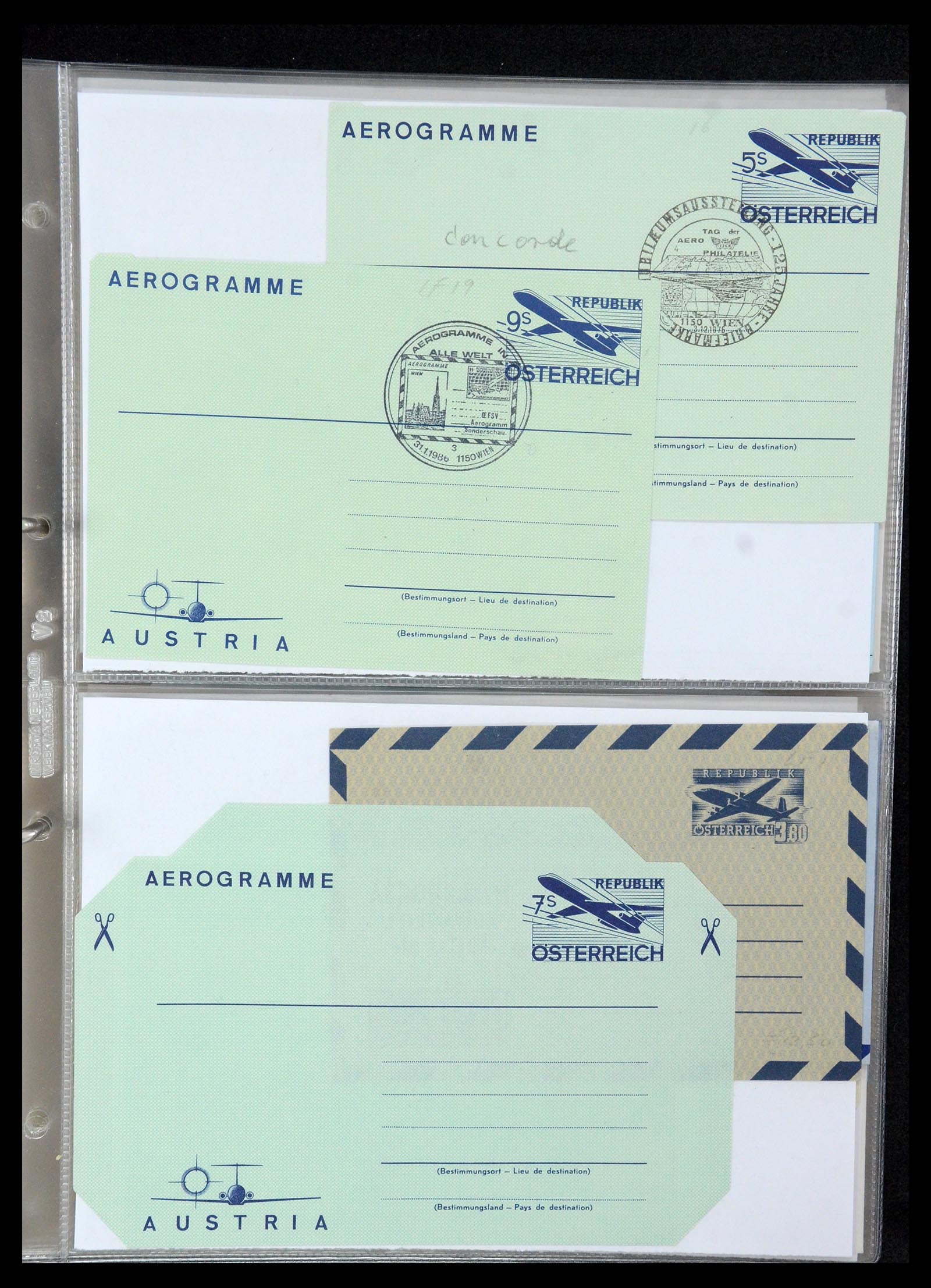 35608 091 - Postzegelverzameling 35608 Luchtpost brieven.
