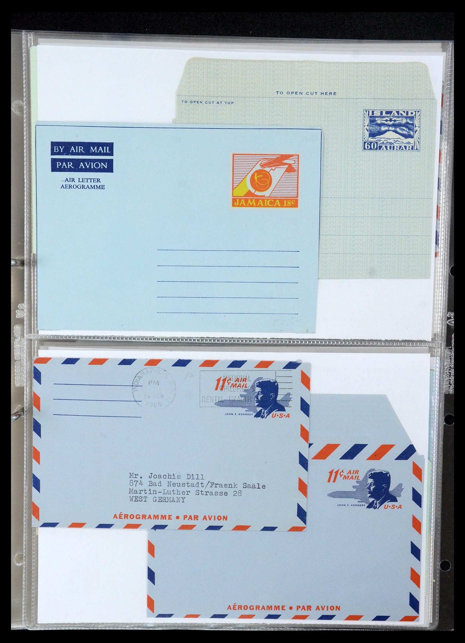 35608 092 - Postzegelverzameling 35608 Luchtpost brieven.