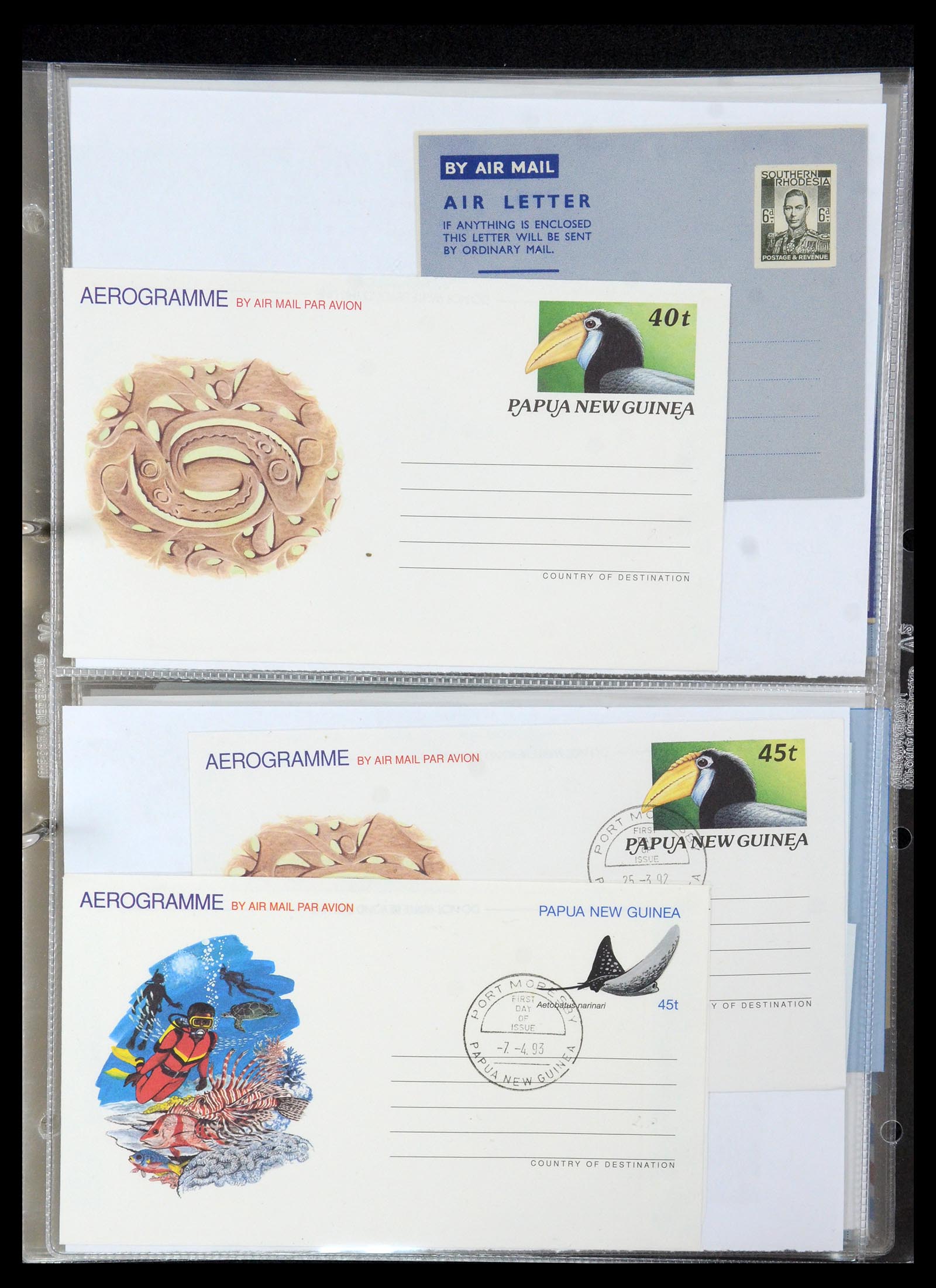 35608 094 - Postzegelverzameling 35608 Luchtpost brieven.