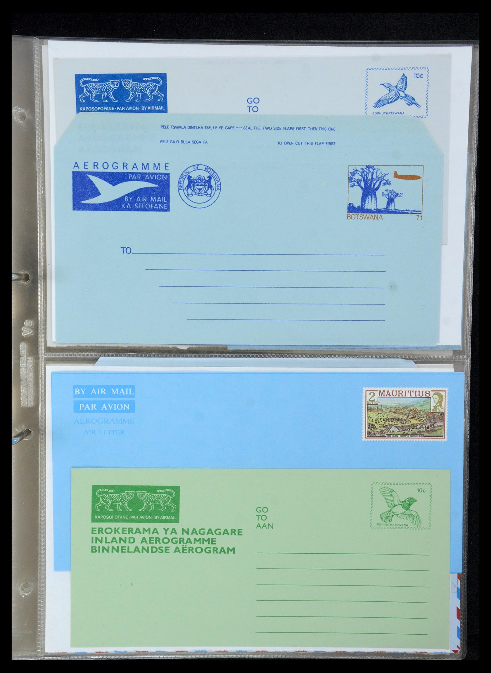 35608 101 - Stamp Collection 35608 Air letter sheets.