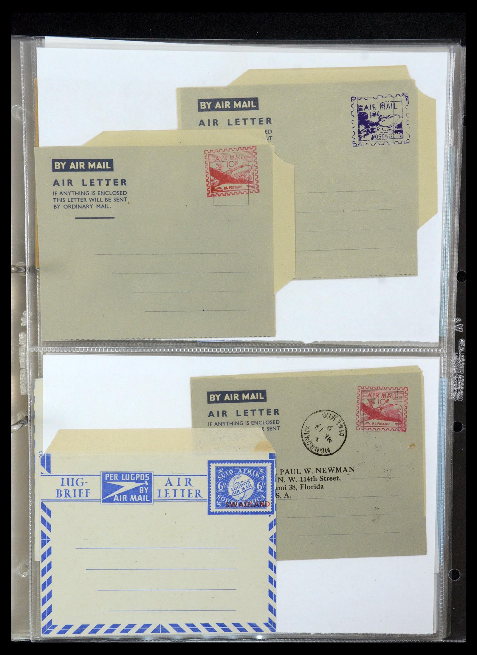 35608 104 - Stamp Collection 35608 Air letter sheets.