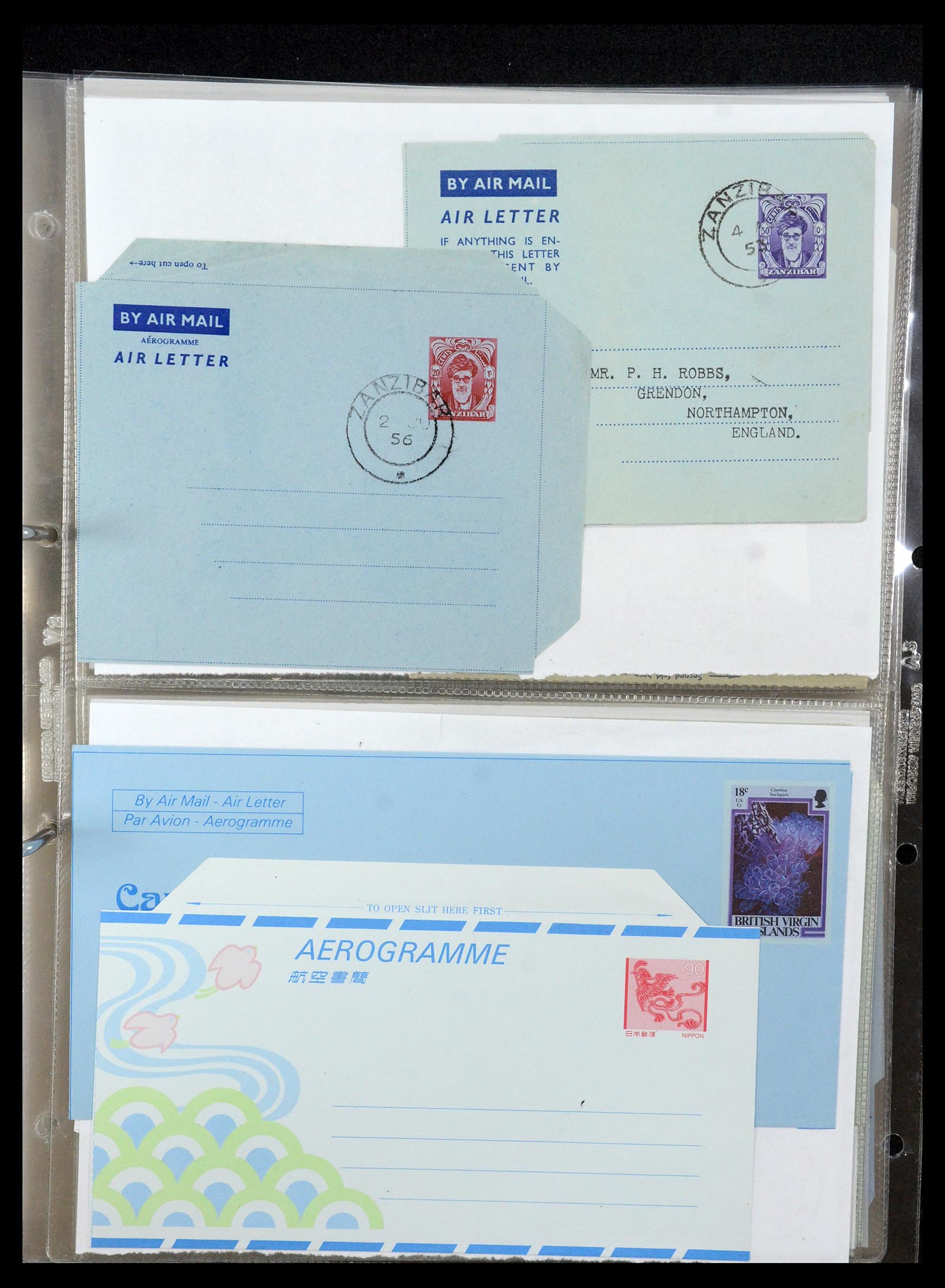 35608 106 - Stamp Collection 35608 Air letter sheets.