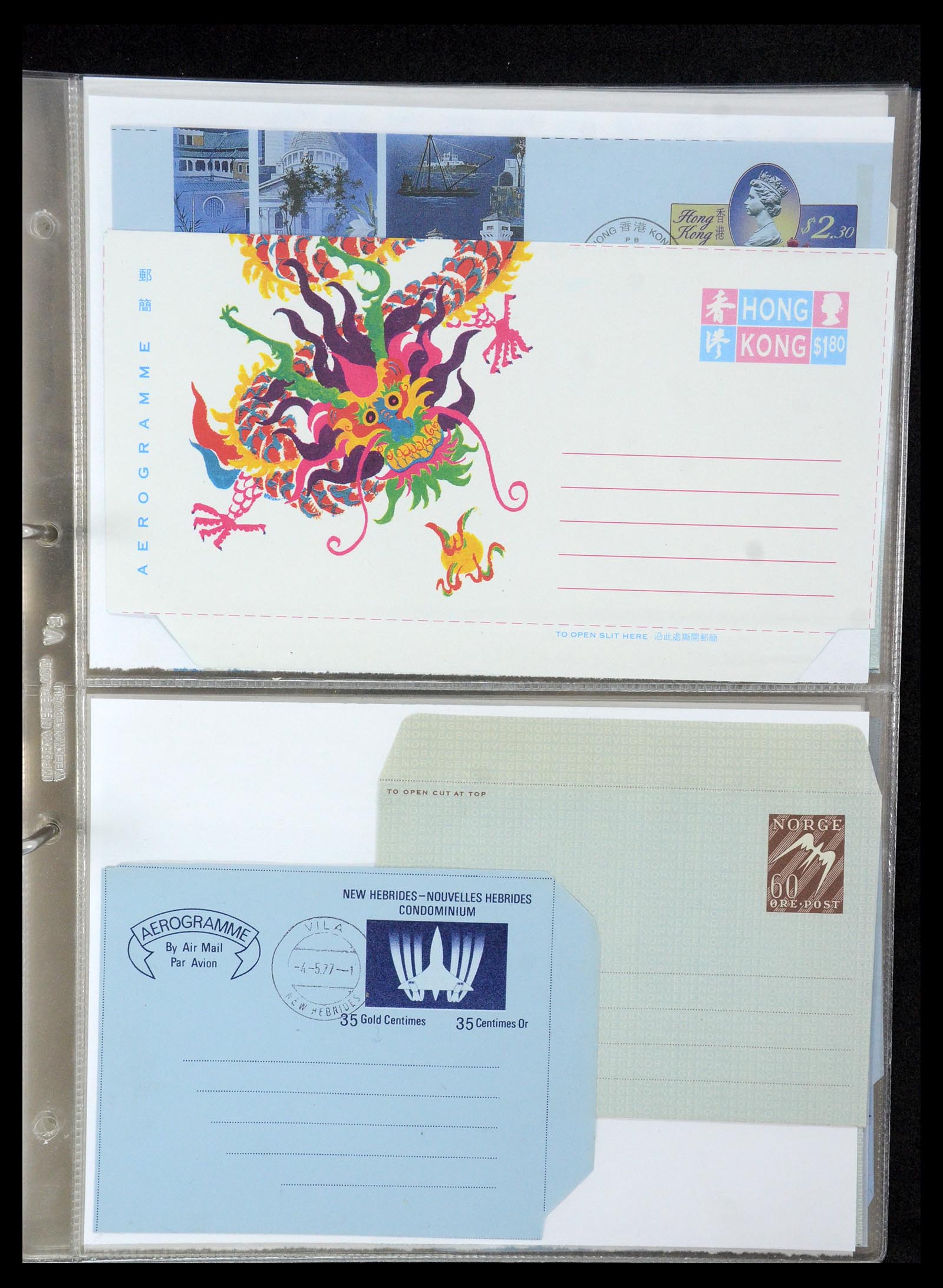 35608 107 - Postzegelverzameling 35608 Luchtpost brieven.