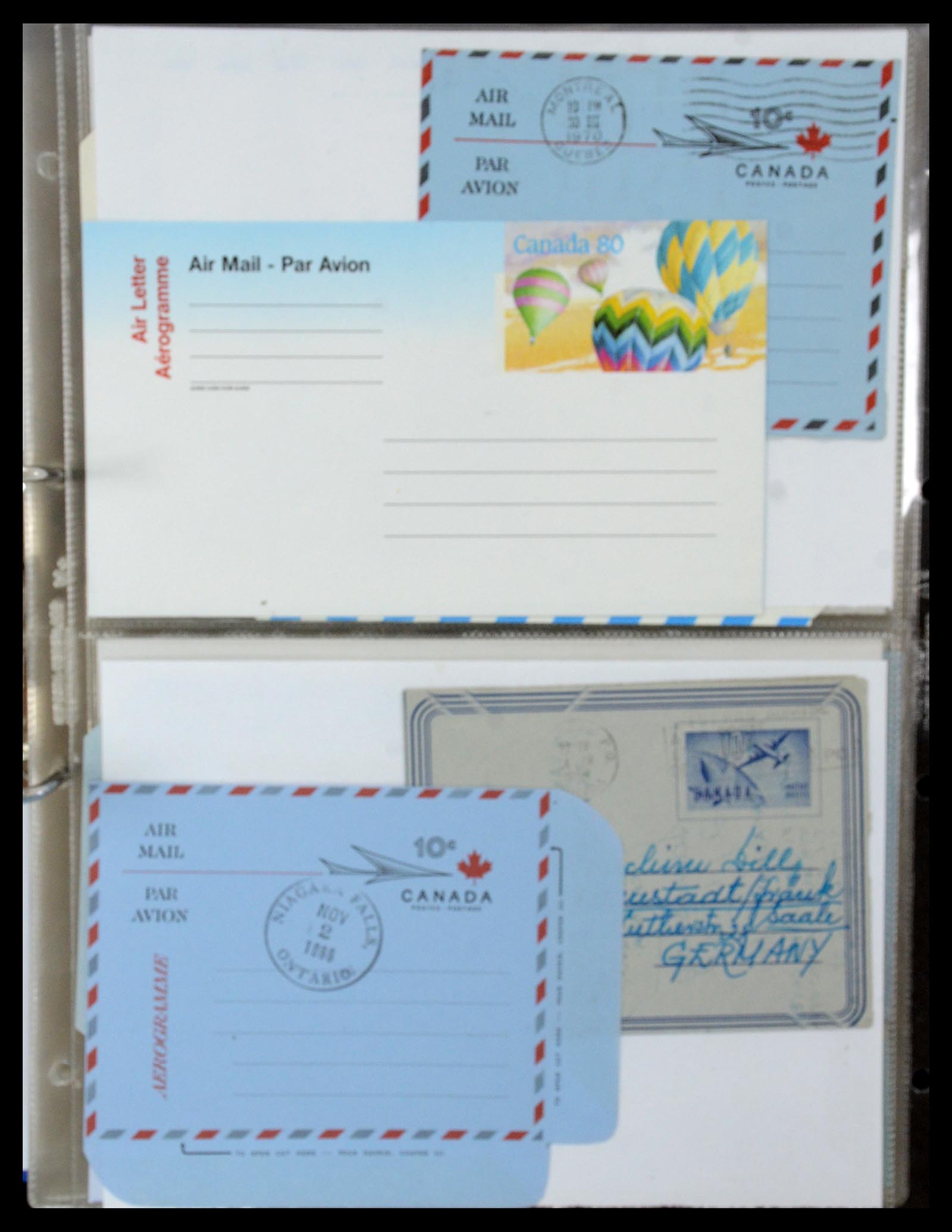 35608 110 - Postzegelverzameling 35608 Luchtpost brieven.
