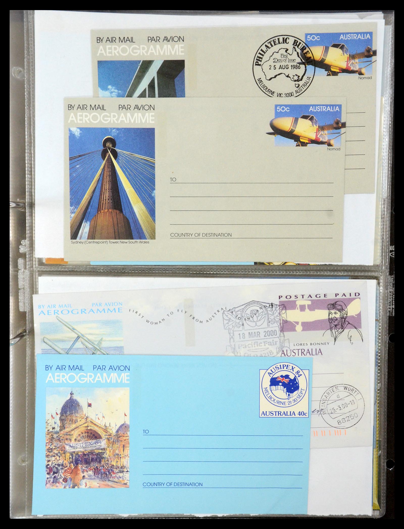35608 116 - Postzegelverzameling 35608 Luchtpost brieven.