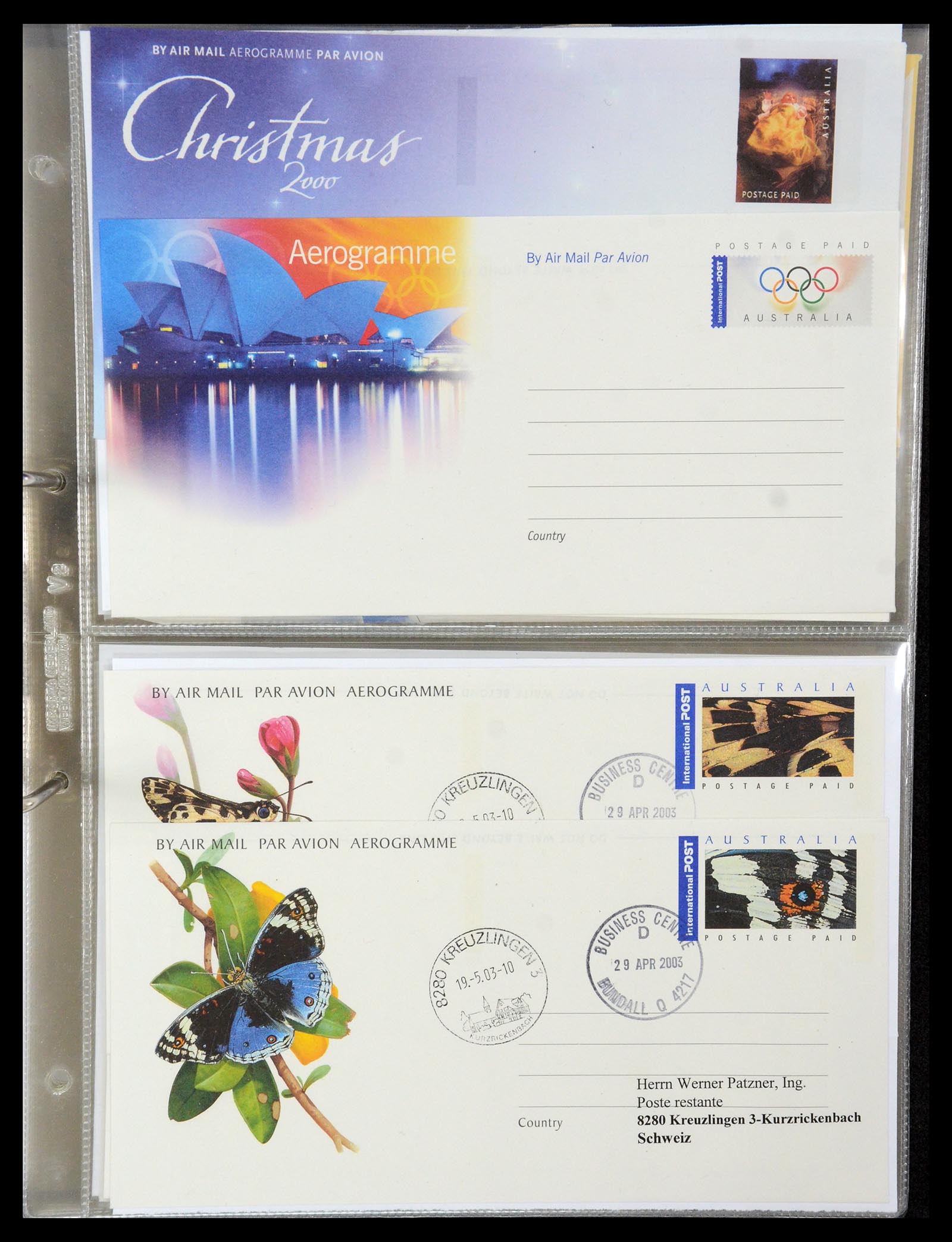 35608 119 - Postzegelverzameling 35608 Luchtpost brieven.