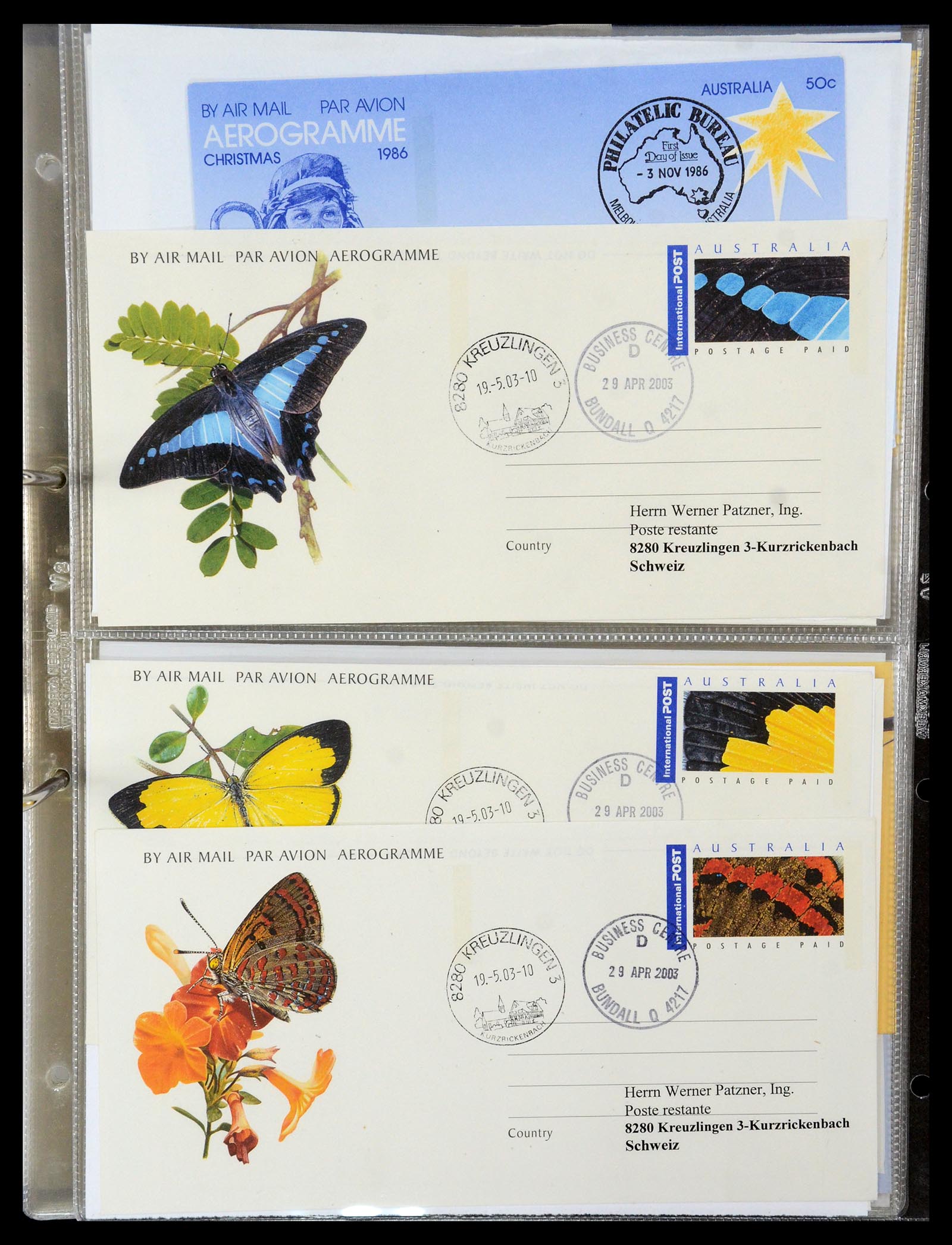 35608 120 - Postzegelverzameling 35608 Luchtpost brieven.