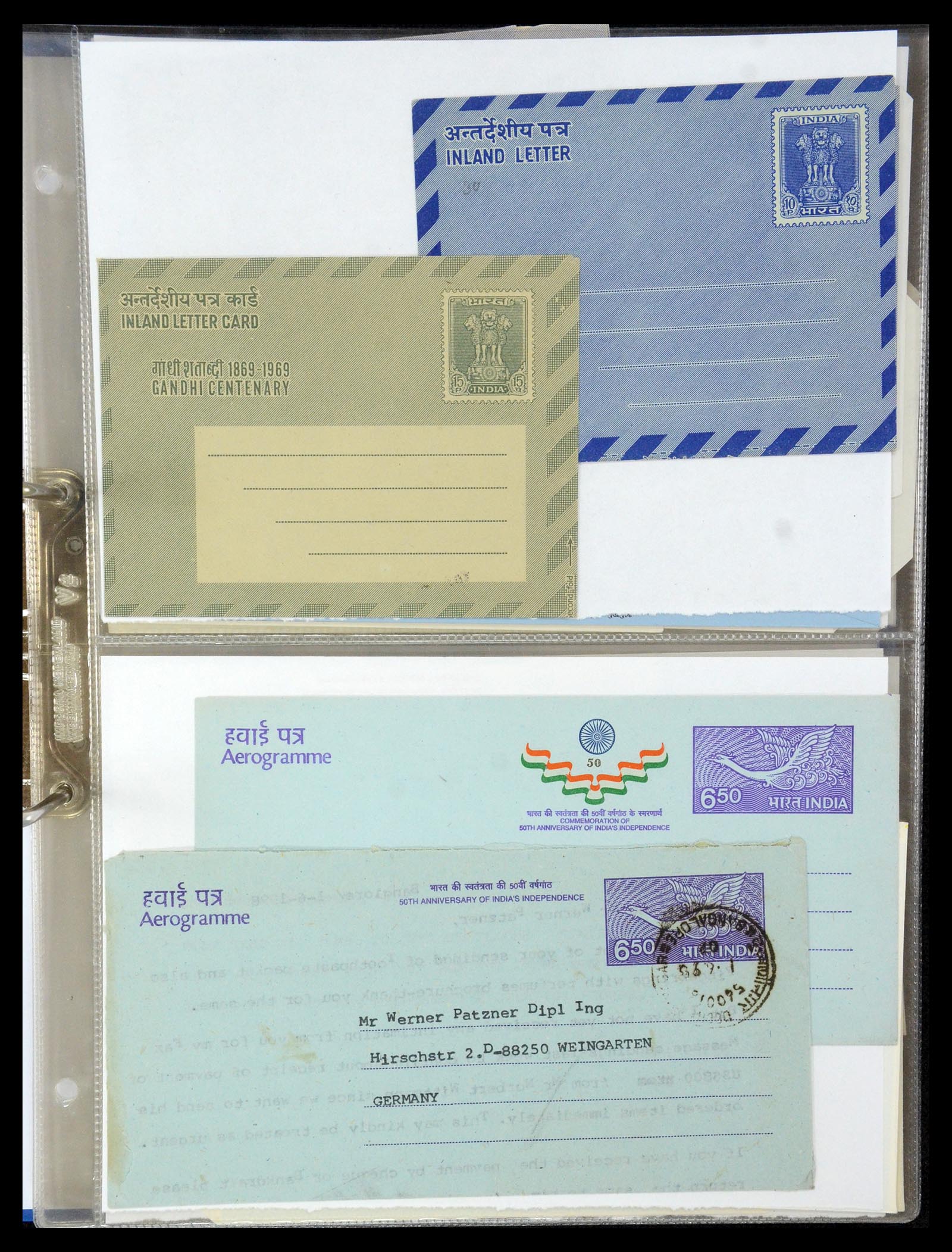 35608 129 - Postzegelverzameling 35608 Luchtpost brieven.