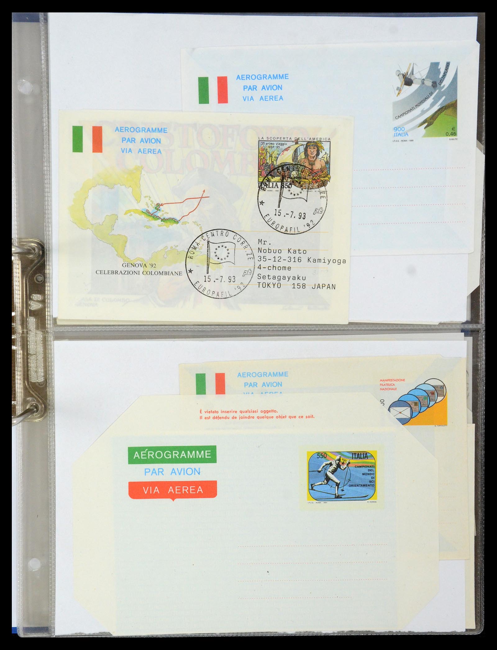 35608 131 - Postzegelverzameling 35608 Luchtpost brieven.