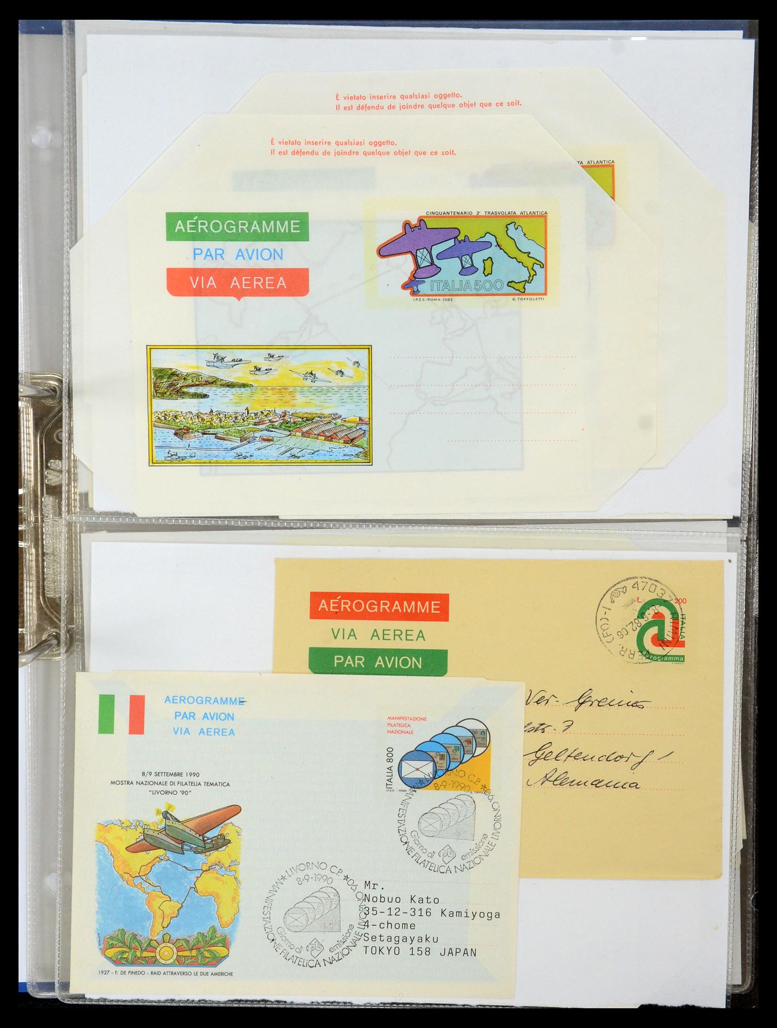 35608 132 - Postzegelverzameling 35608 Luchtpost brieven.