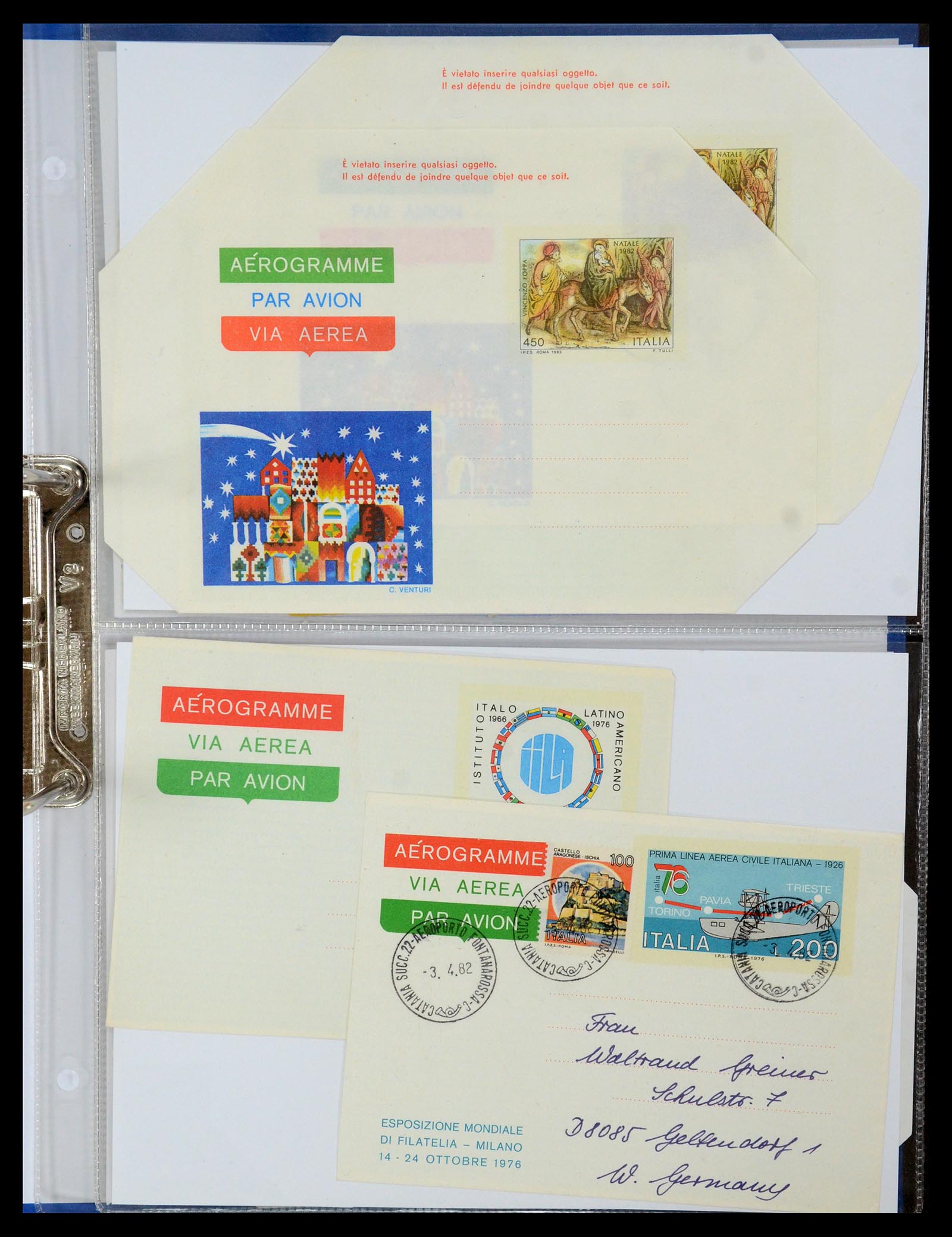 35608 136 - Postzegelverzameling 35608 Luchtpost brieven.