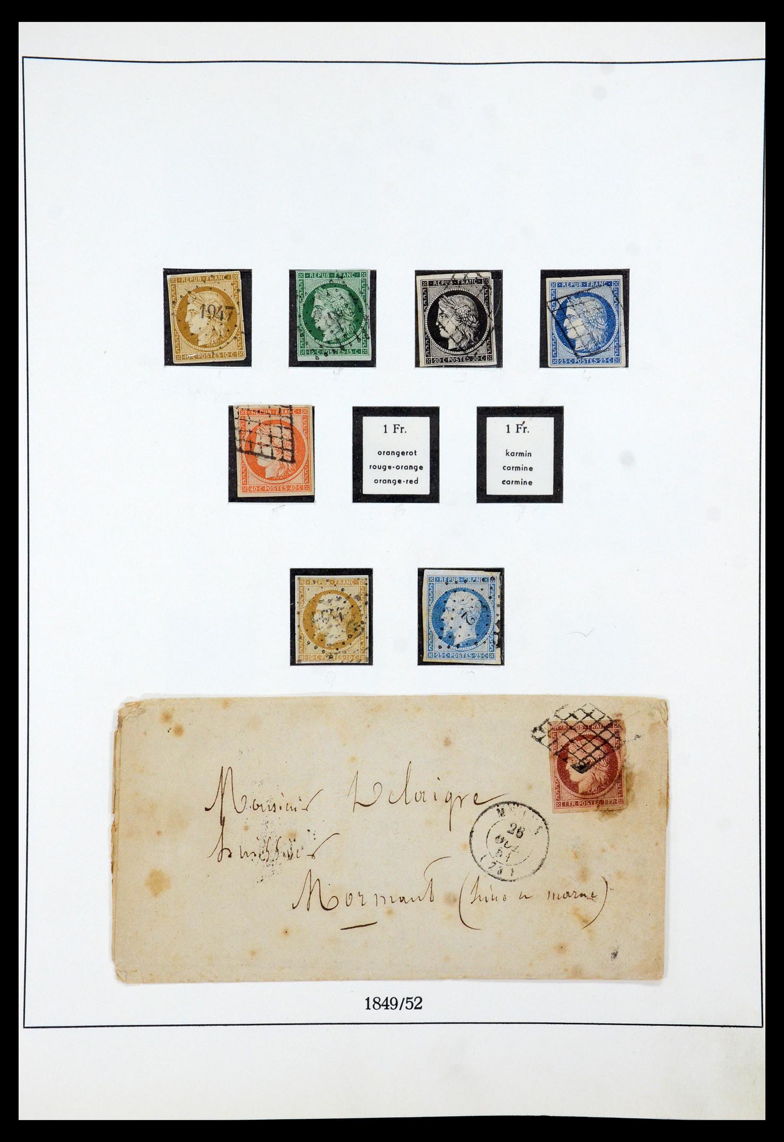 35610 001 - Postzegelverzameling 35610 Frankrijk 1849-1980.