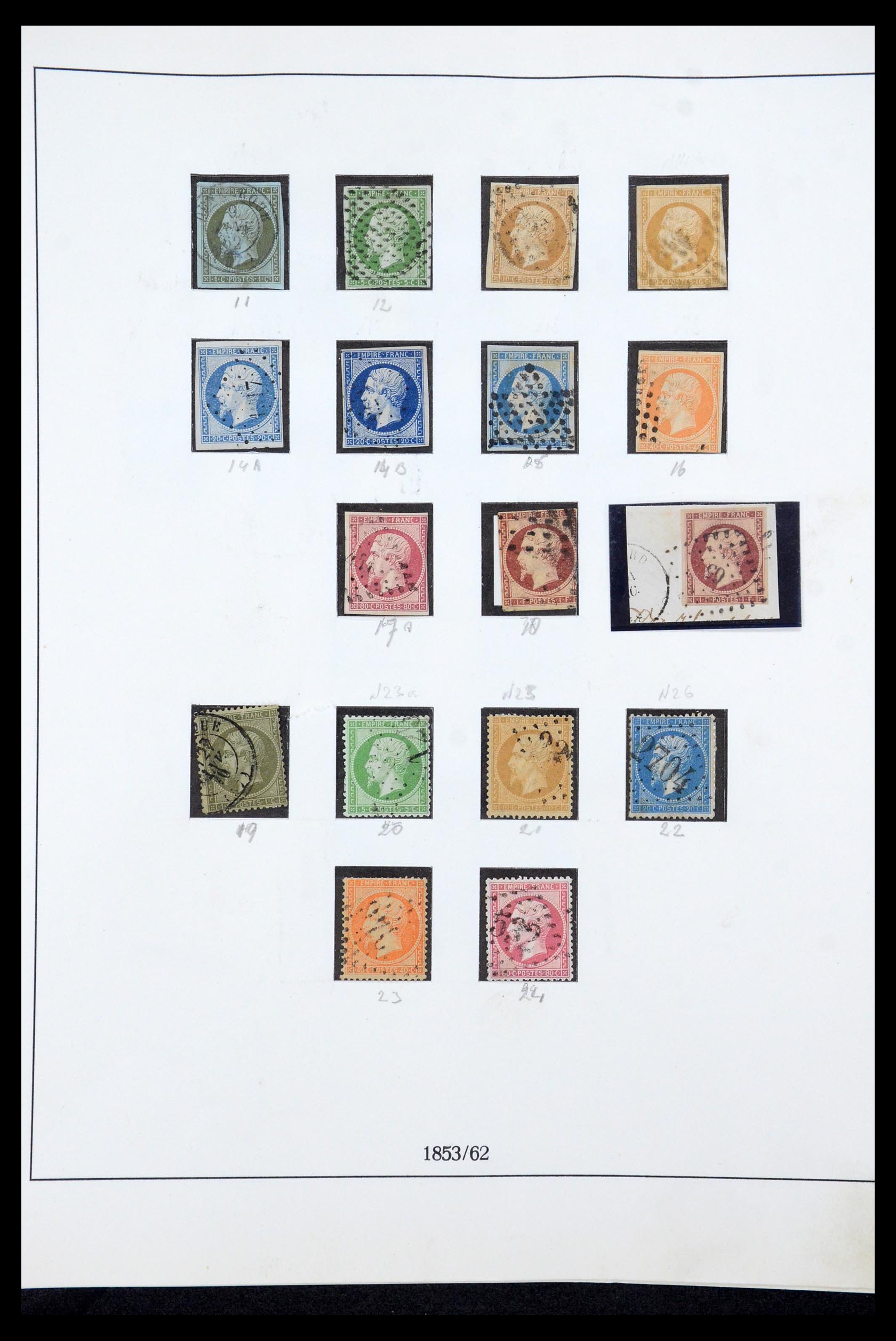 35610 002 - Postzegelverzameling 35610 Frankrijk 1849-1980.