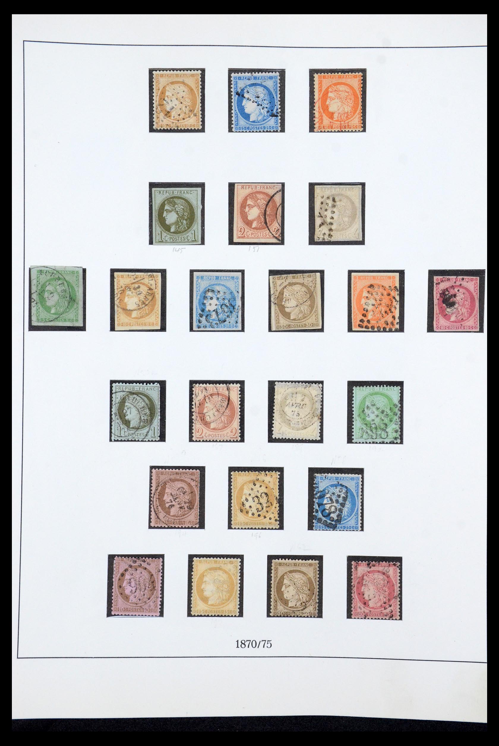 35610 004 - Postzegelverzameling 35610 Frankrijk 1849-1980.