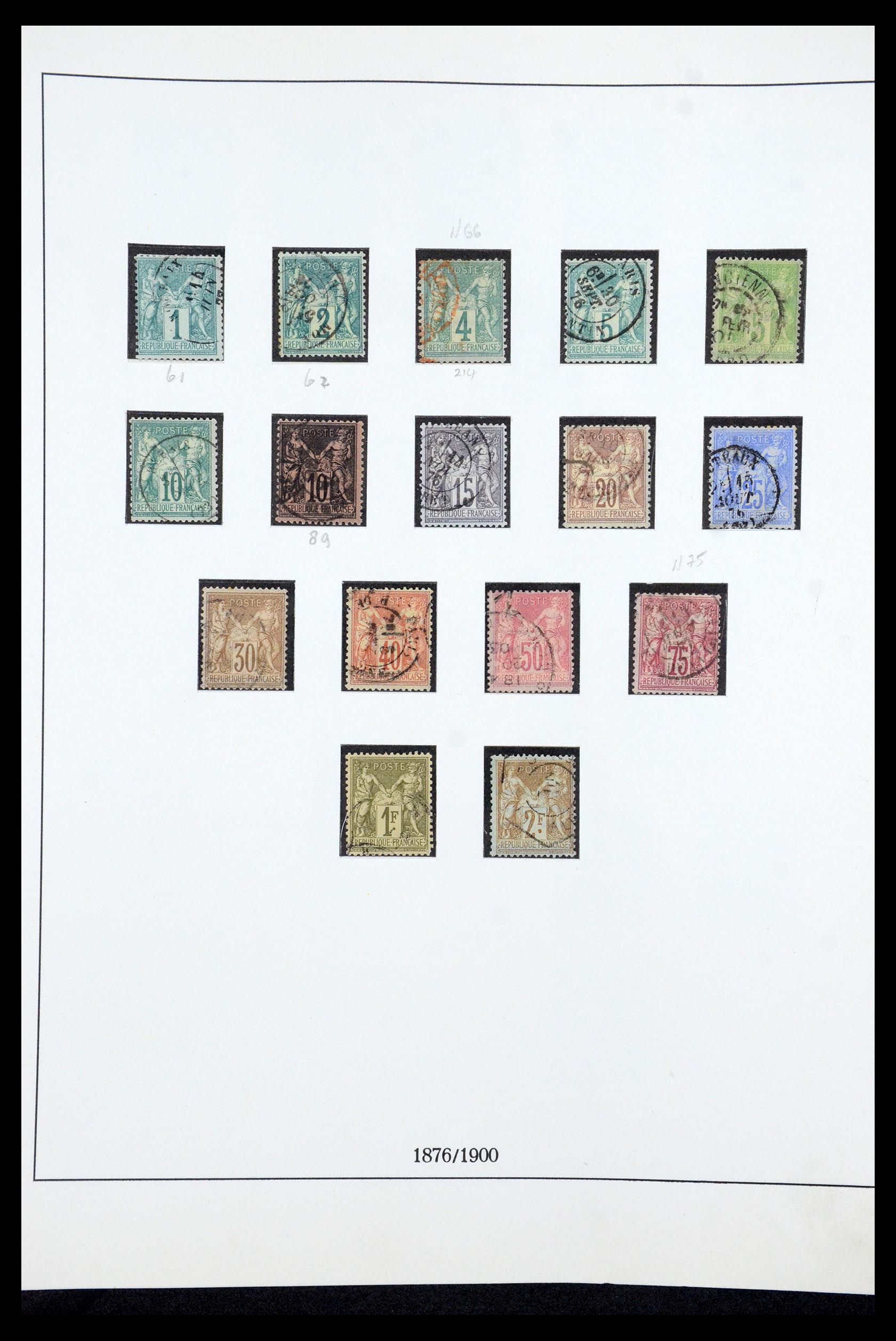 35610 006 - Postzegelverzameling 35610 Frankrijk 1849-1980.