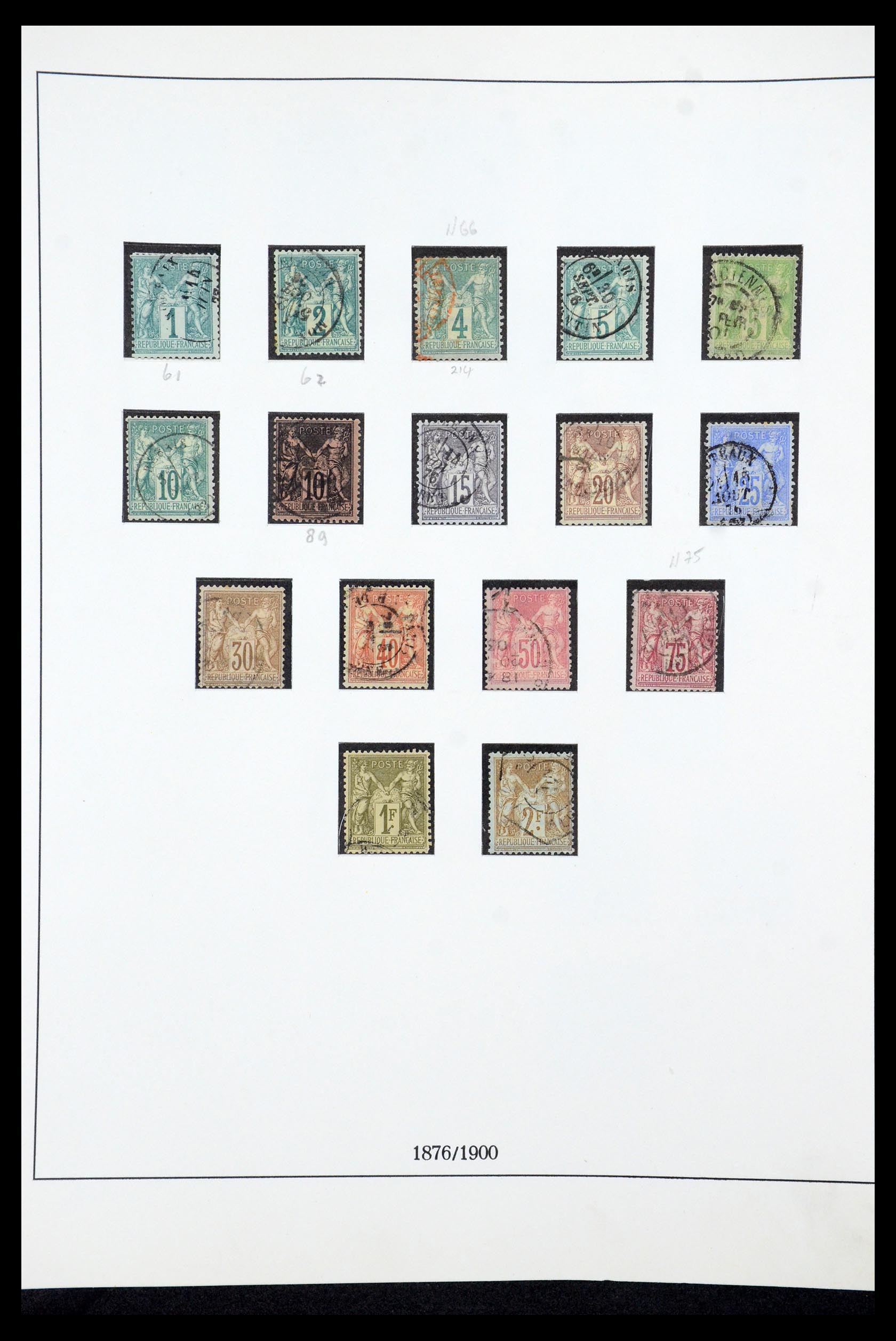 35610 007 - Postzegelverzameling 35610 Frankrijk 1849-1980.