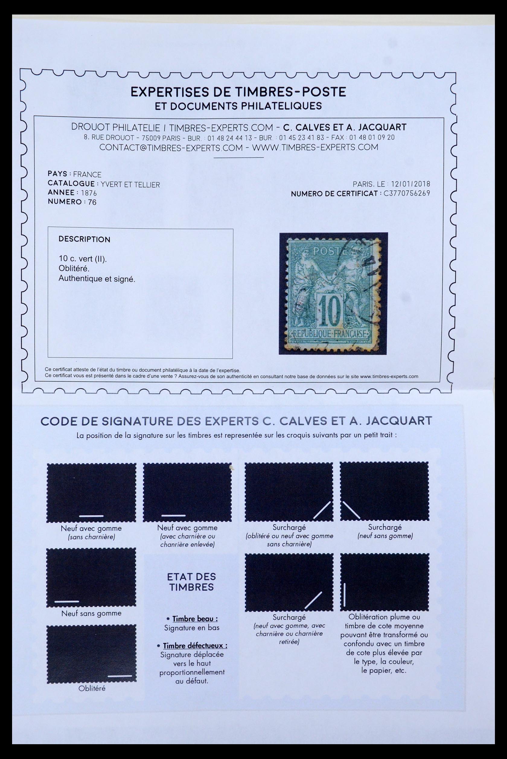 35610 008 - Postzegelverzameling 35610 Frankrijk 1849-1980.