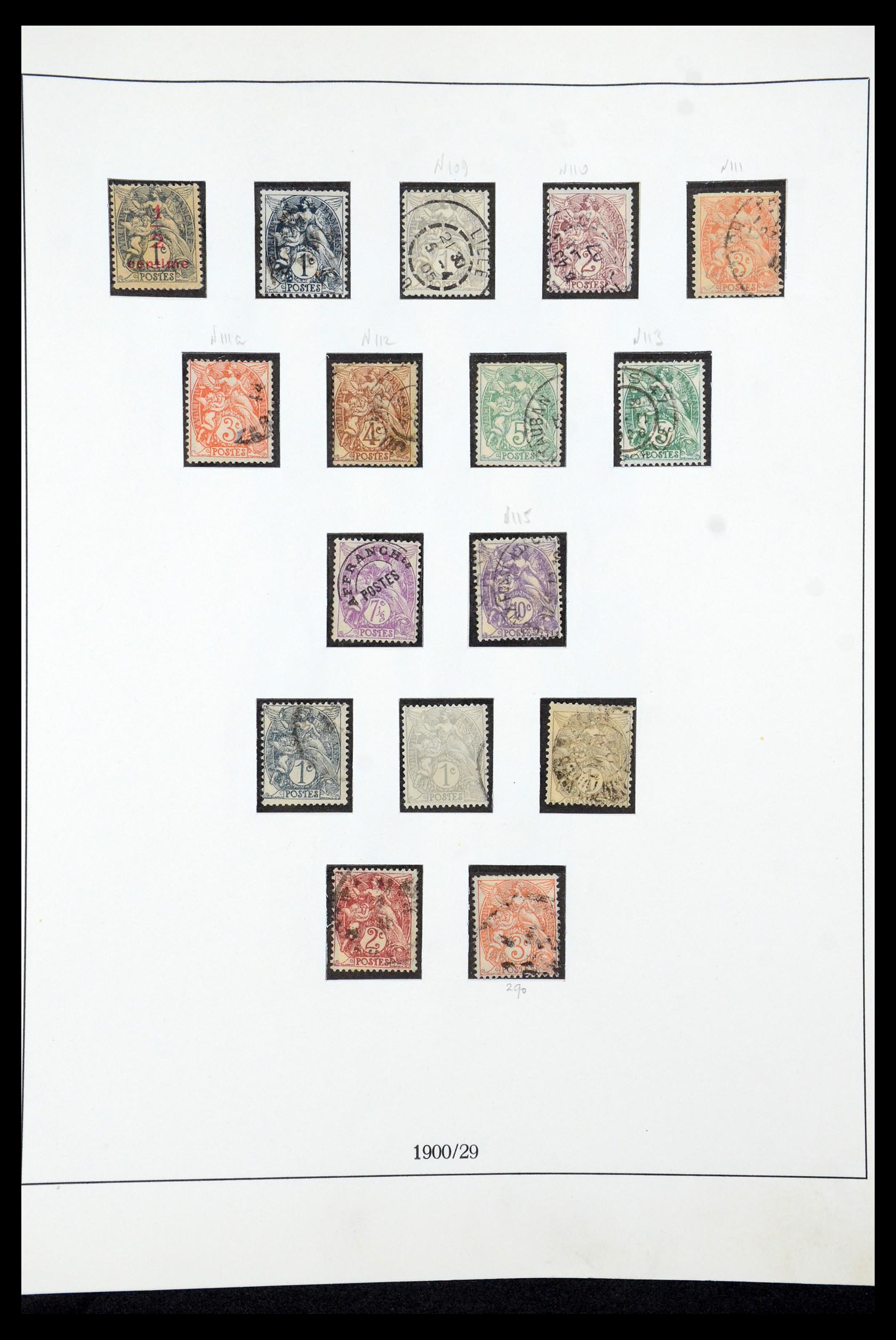 35610 010 - Postzegelverzameling 35610 Frankrijk 1849-1980.