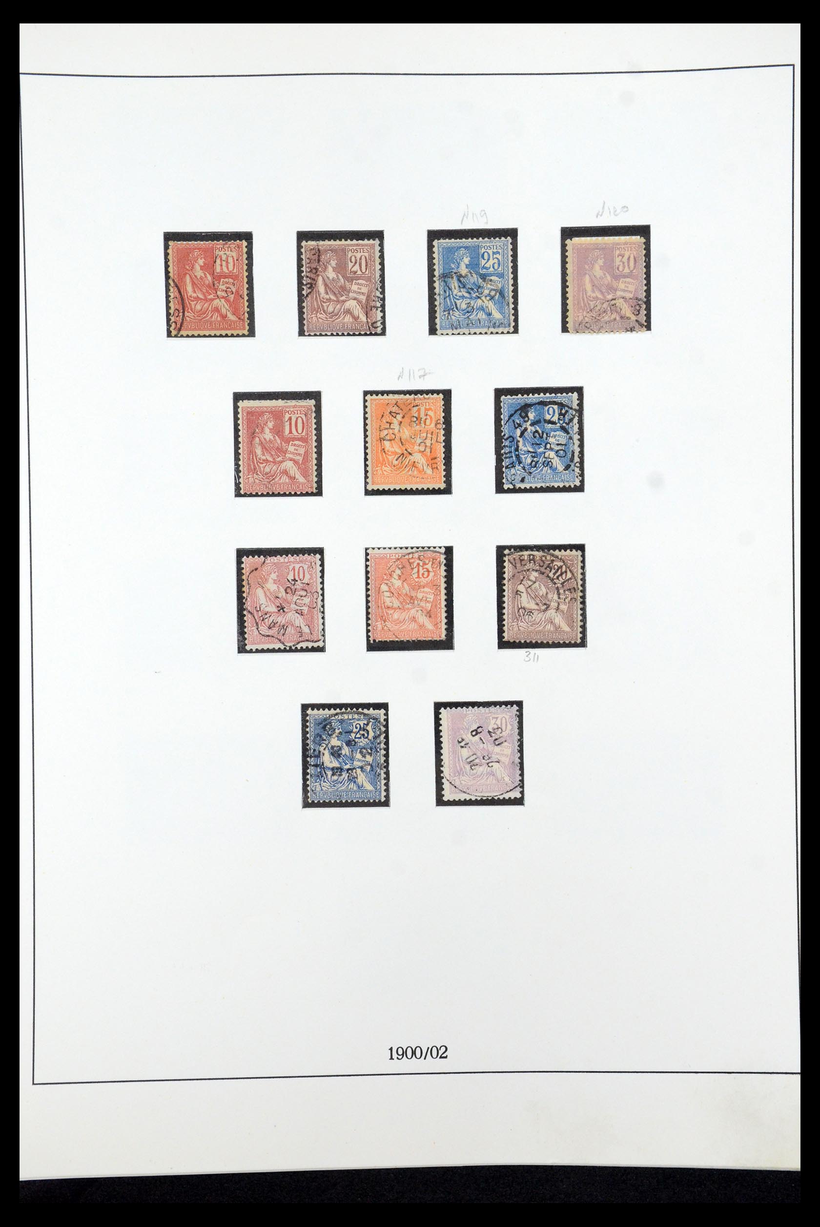 35610 011 - Postzegelverzameling 35610 Frankrijk 1849-1980.