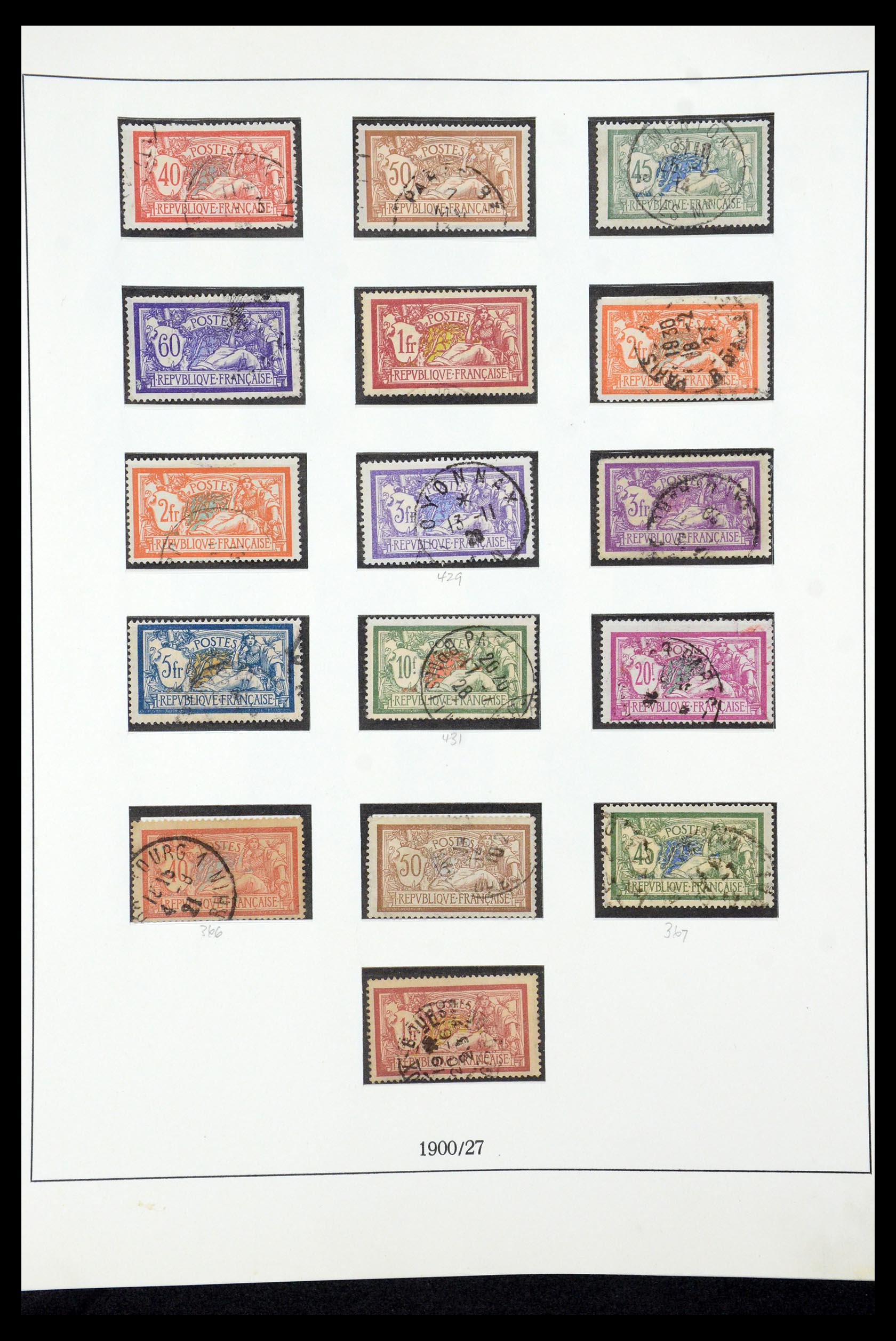 35610 012 - Postzegelverzameling 35610 Frankrijk 1849-1980.
