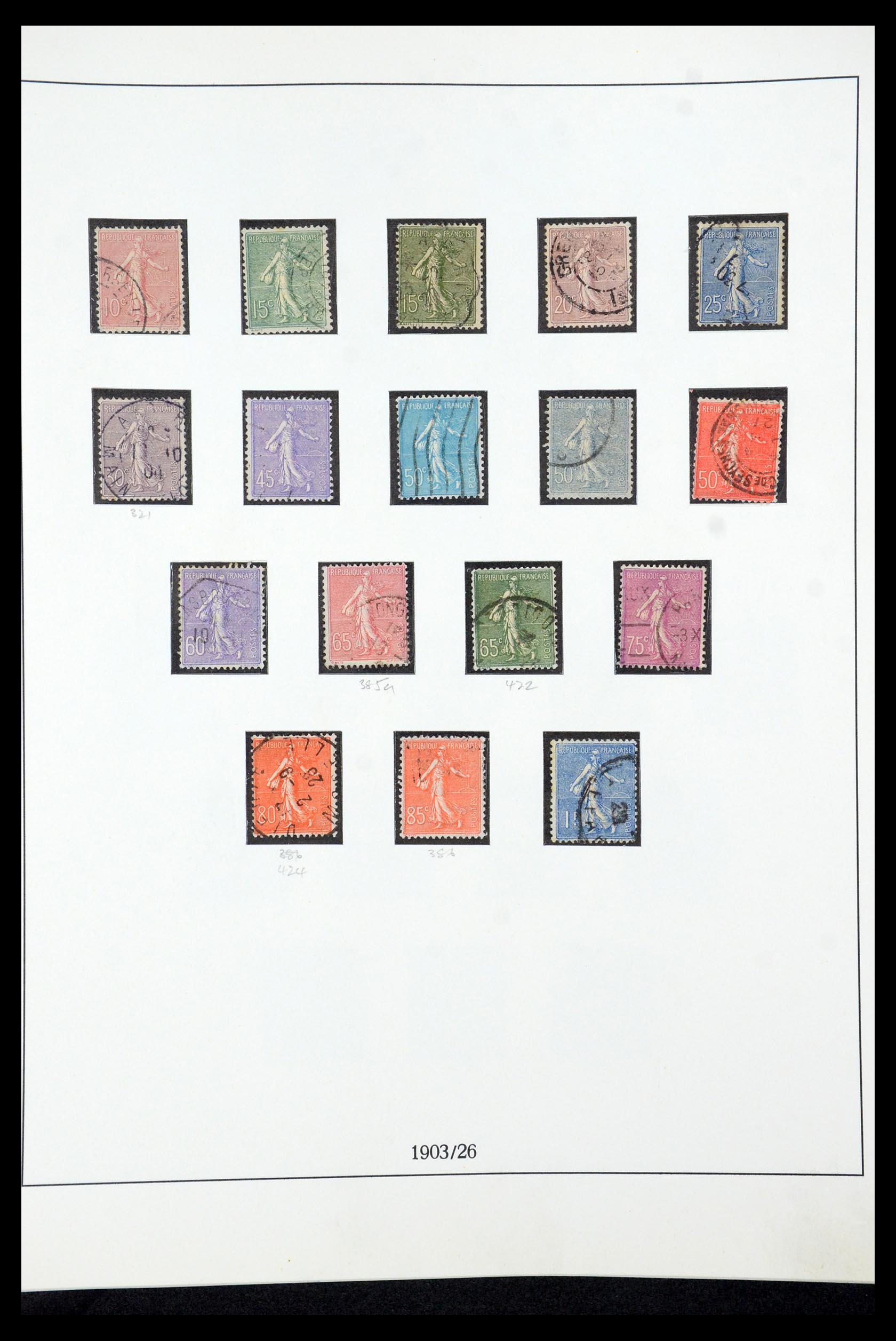 35610 013 - Postzegelverzameling 35610 Frankrijk 1849-1980.