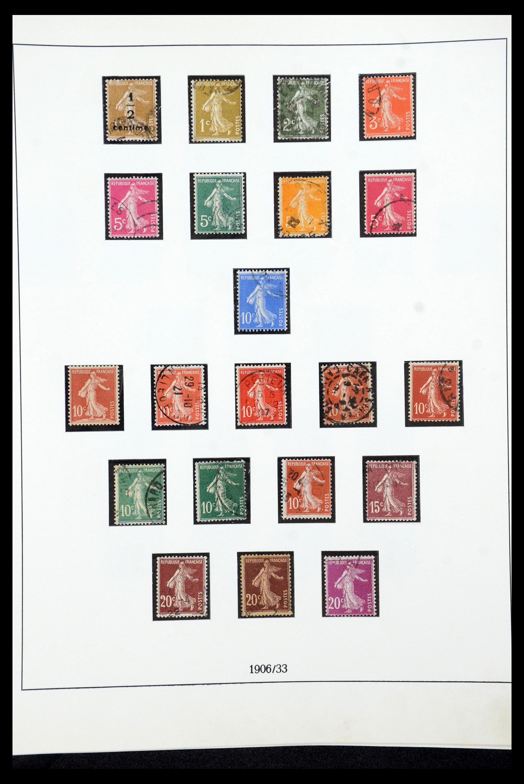35610 014 - Postzegelverzameling 35610 Frankrijk 1849-1980.