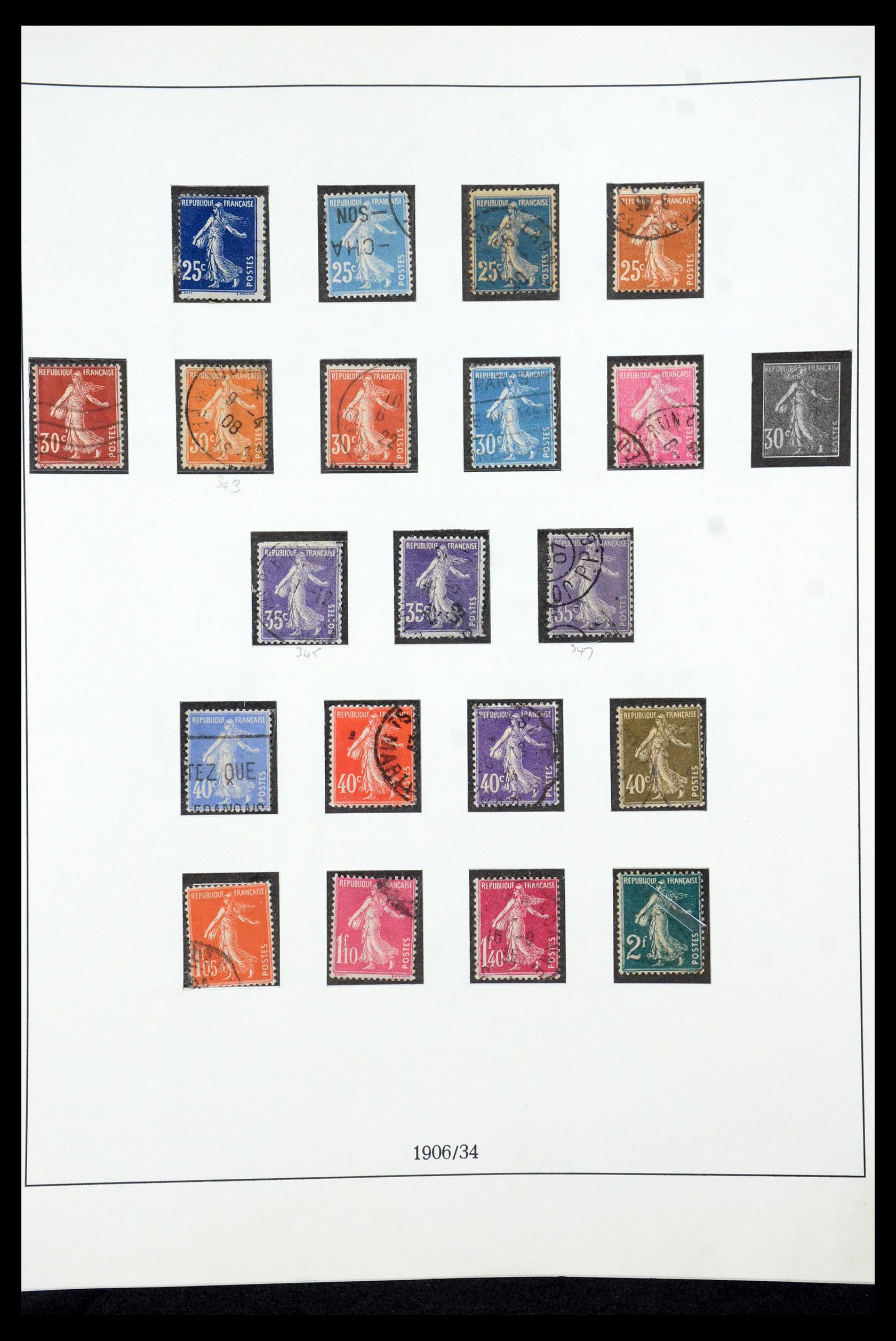 35610 015 - Postzegelverzameling 35610 Frankrijk 1849-1980.