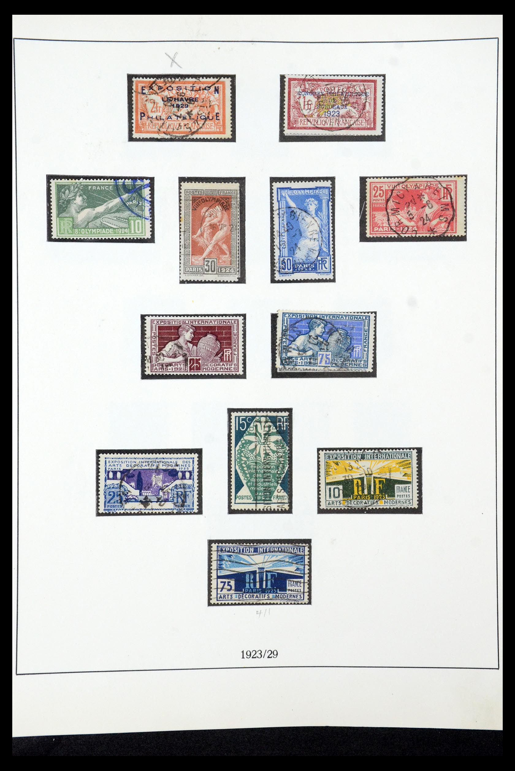 35610 019 - Postzegelverzameling 35610 Frankrijk 1849-1980.