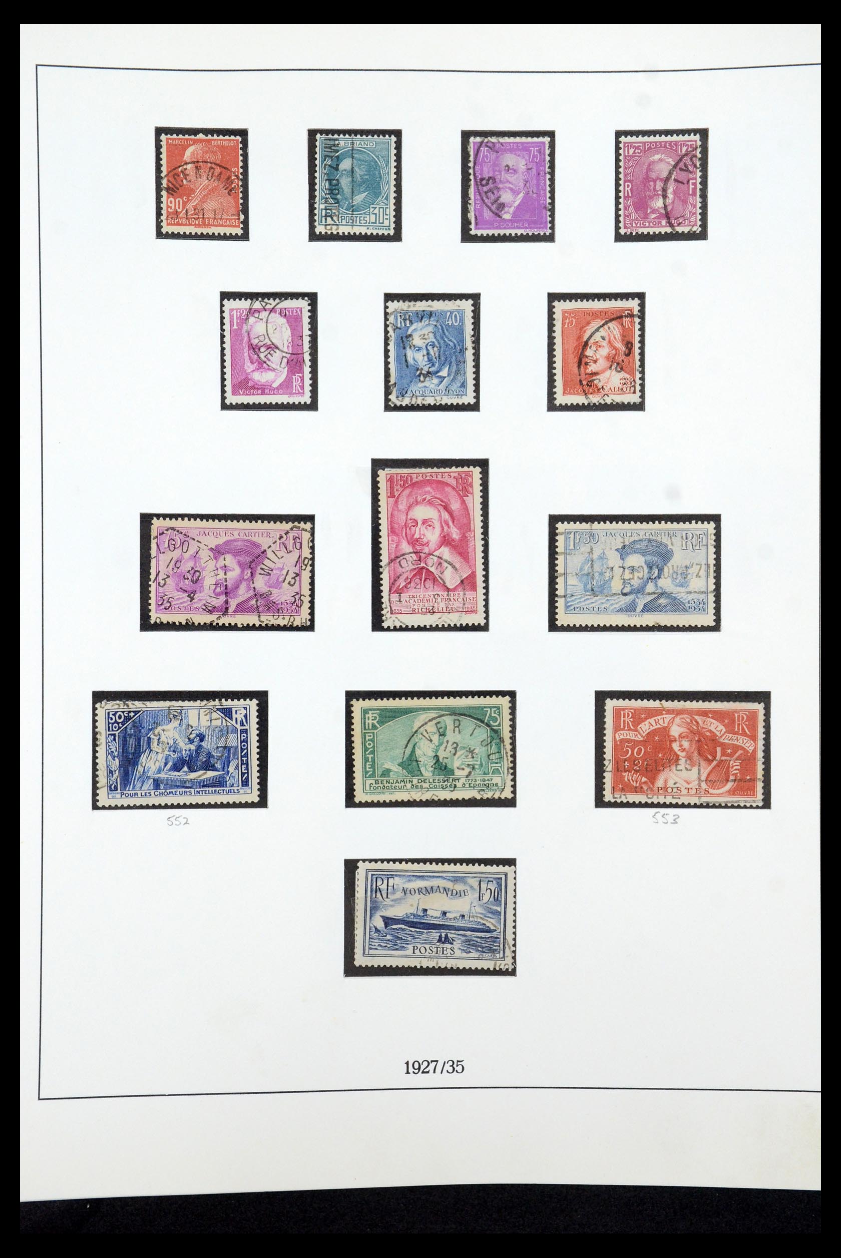 35610 021 - Postzegelverzameling 35610 Frankrijk 1849-1980.