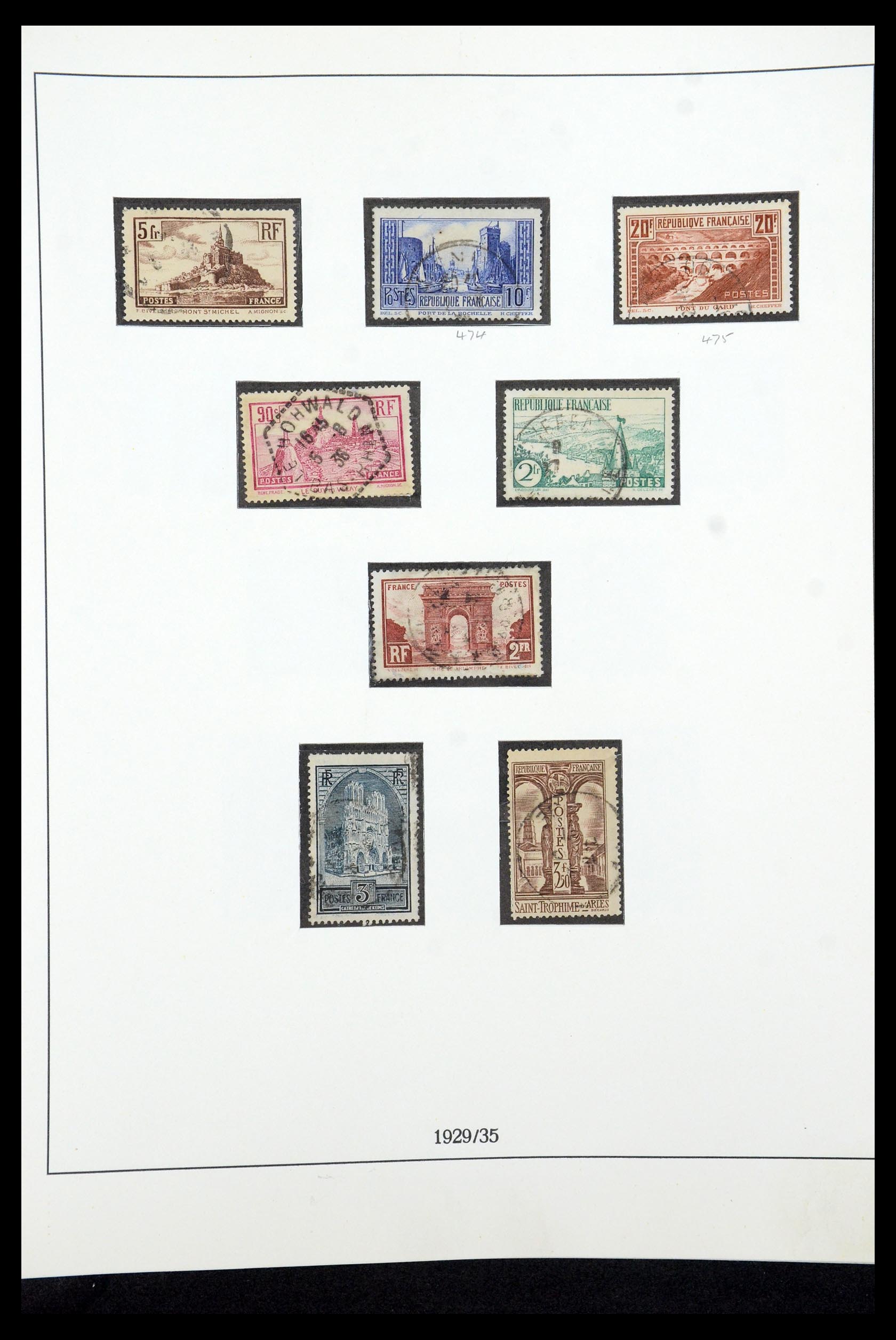 35610 023 - Postzegelverzameling 35610 Frankrijk 1849-1980.