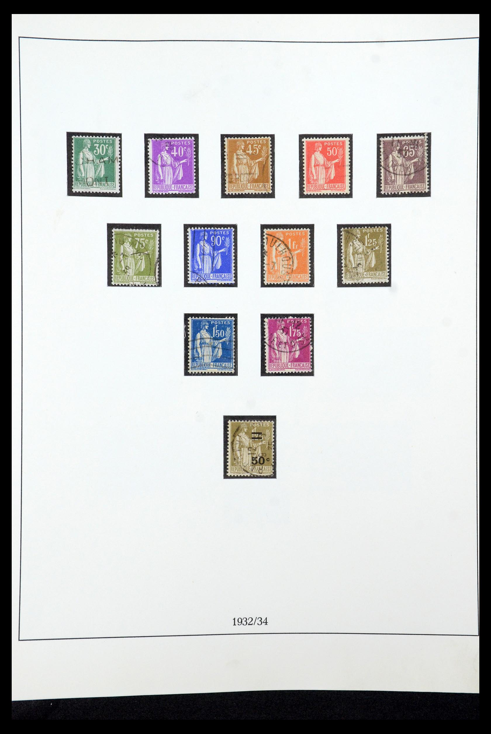 35610 025 - Postzegelverzameling 35610 Frankrijk 1849-1980.
