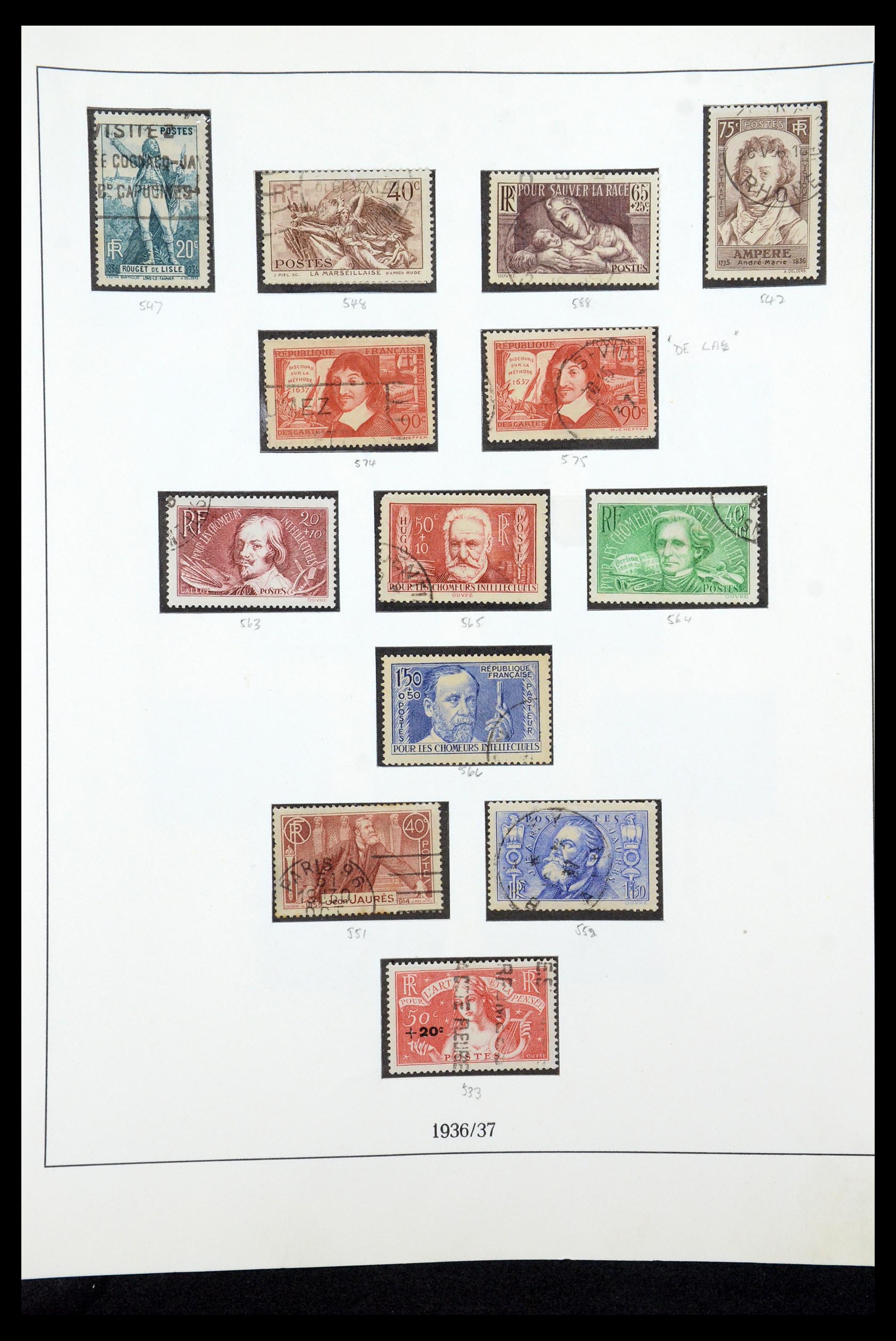 35610 027 - Postzegelverzameling 35610 Frankrijk 1849-1980.