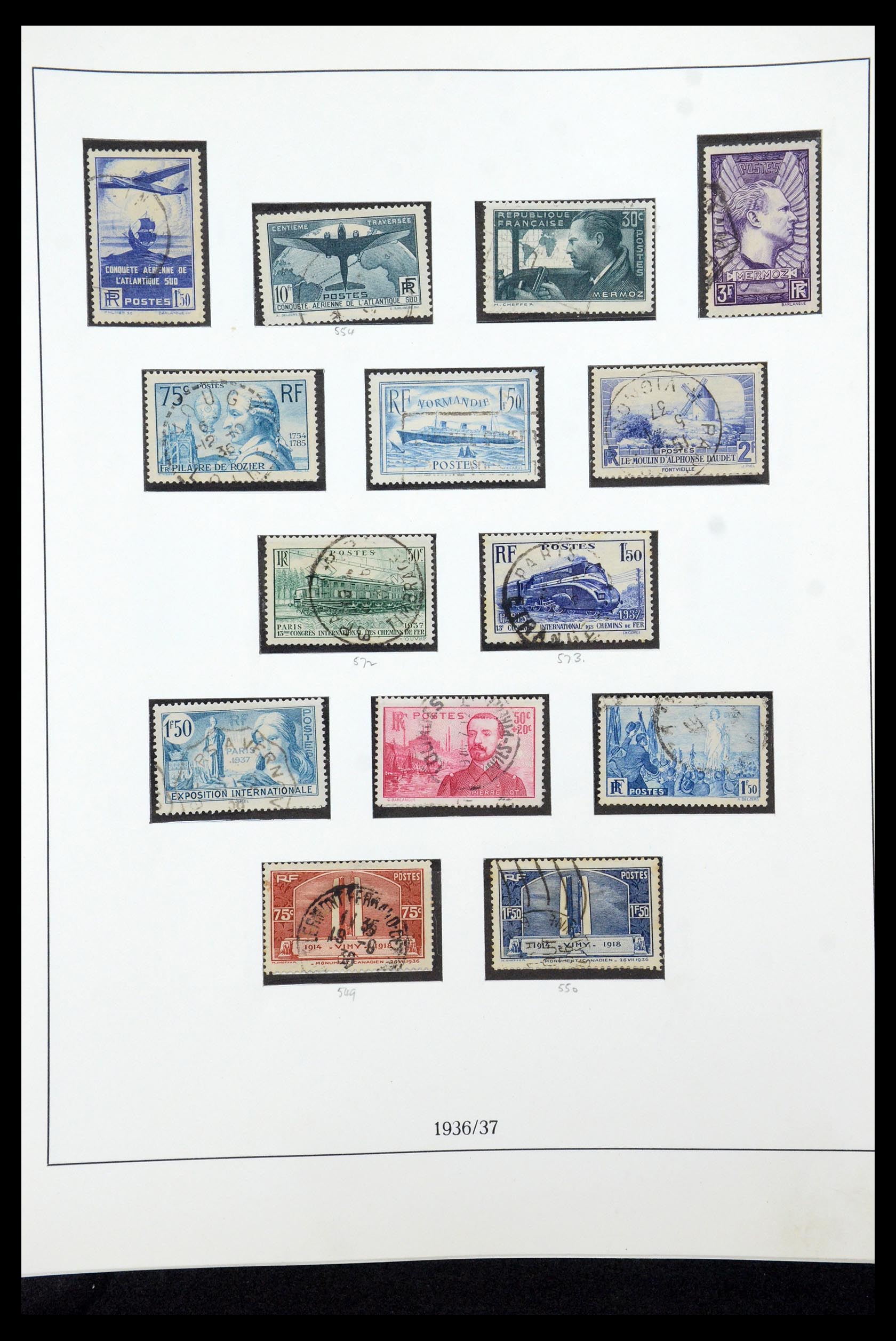 35610 028 - Postzegelverzameling 35610 Frankrijk 1849-1980.