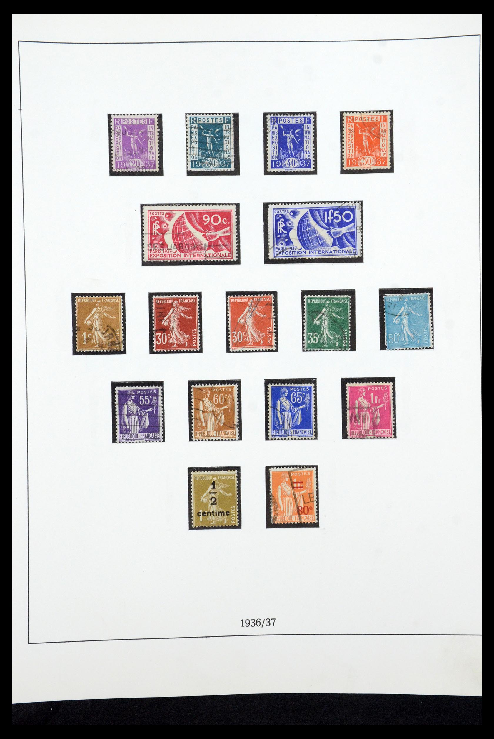35610 029 - Postzegelverzameling 35610 Frankrijk 1849-1980.