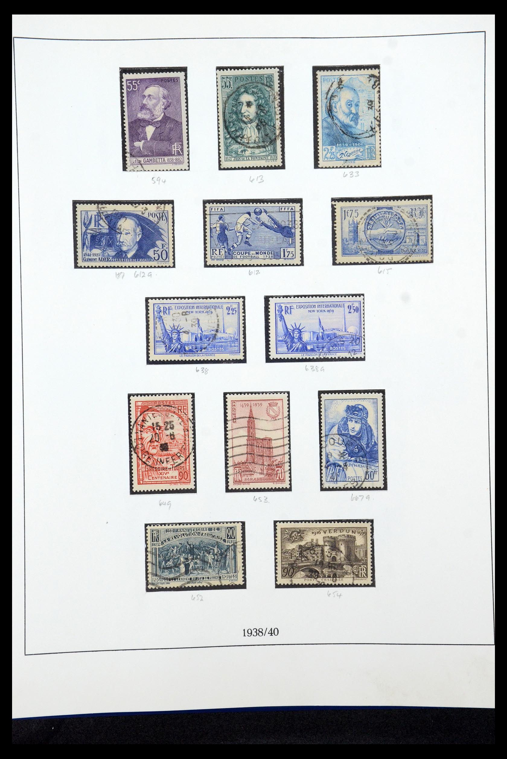 35610 033 - Postzegelverzameling 35610 Frankrijk 1849-1980.