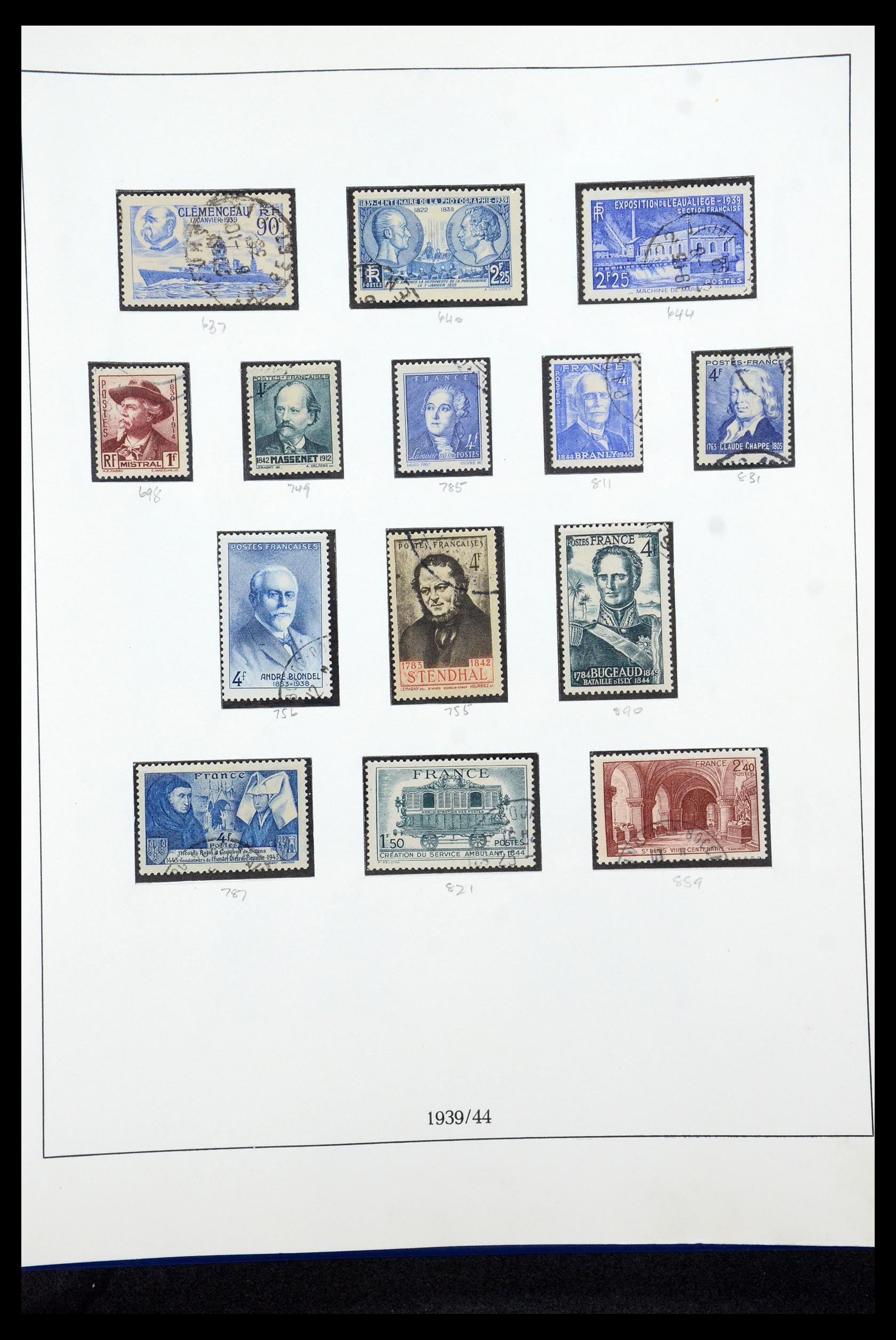 35610 035 - Postzegelverzameling 35610 Frankrijk 1849-1980.