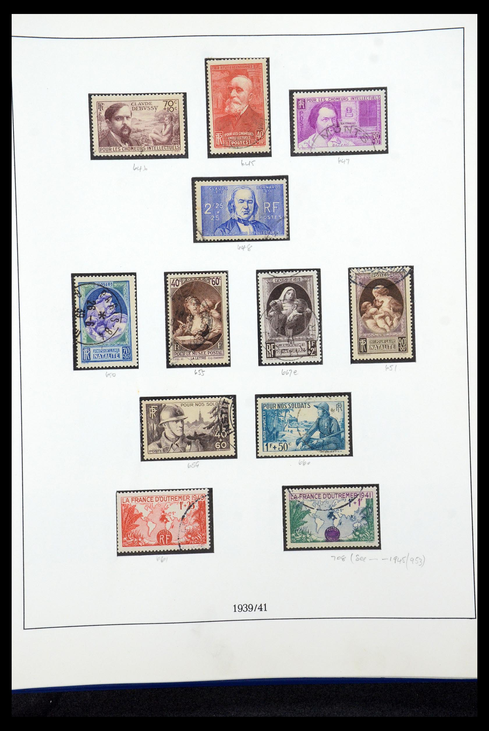 35610 036 - Postzegelverzameling 35610 Frankrijk 1849-1980.