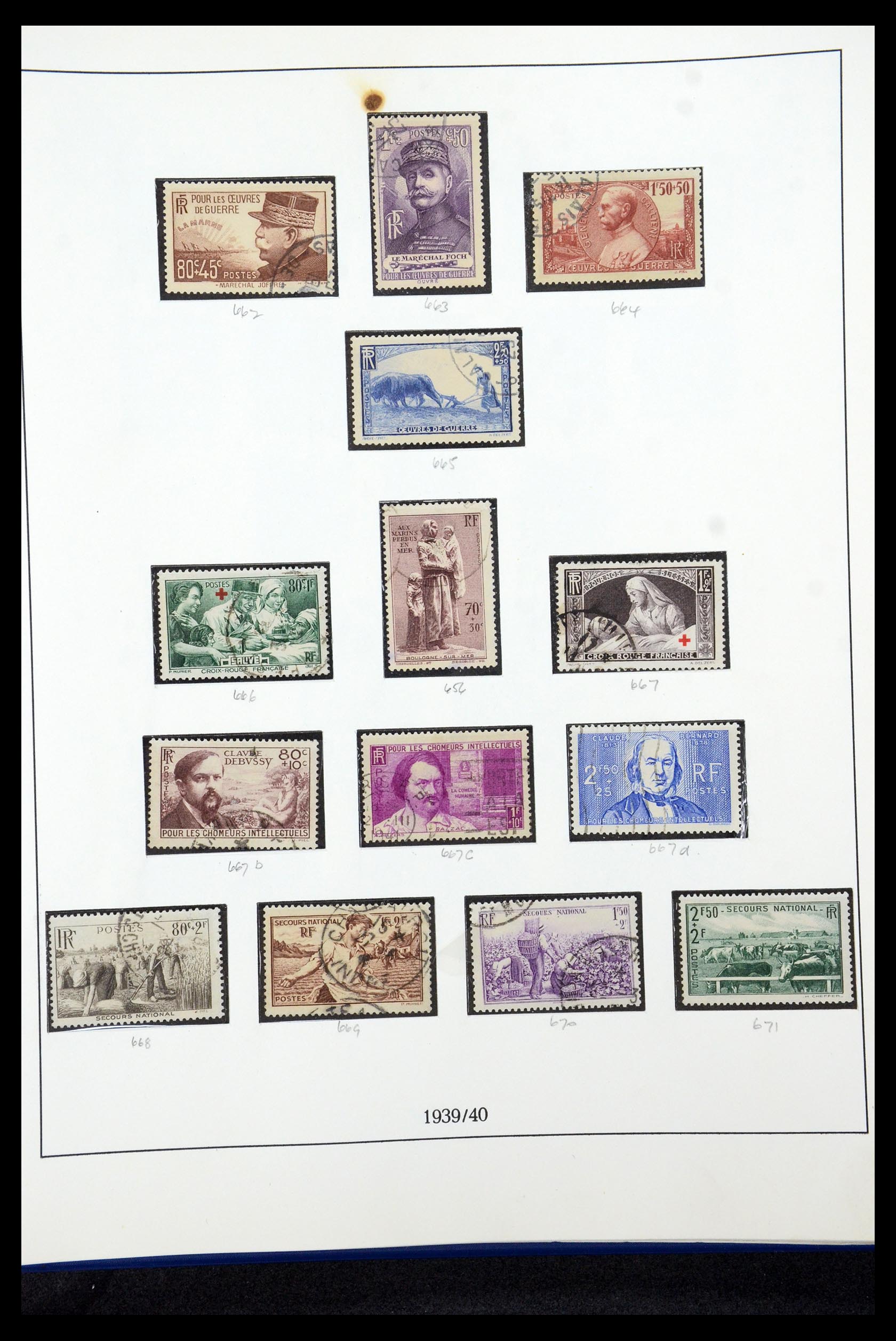35610 037 - Postzegelverzameling 35610 Frankrijk 1849-1980.